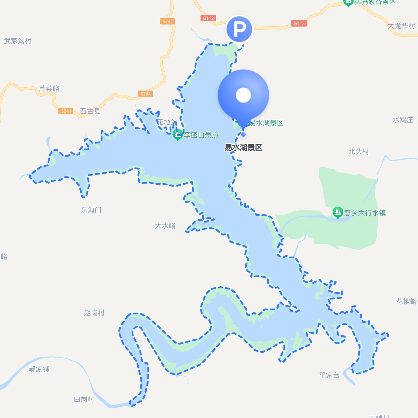 易水河流域全景地图图片