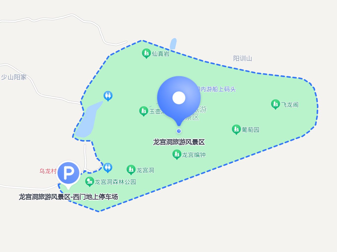 龙宫洞旅游风景区地图图片