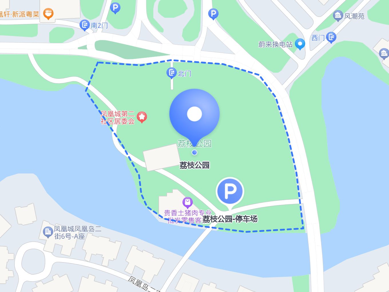 深圳荔枝公园地图图片