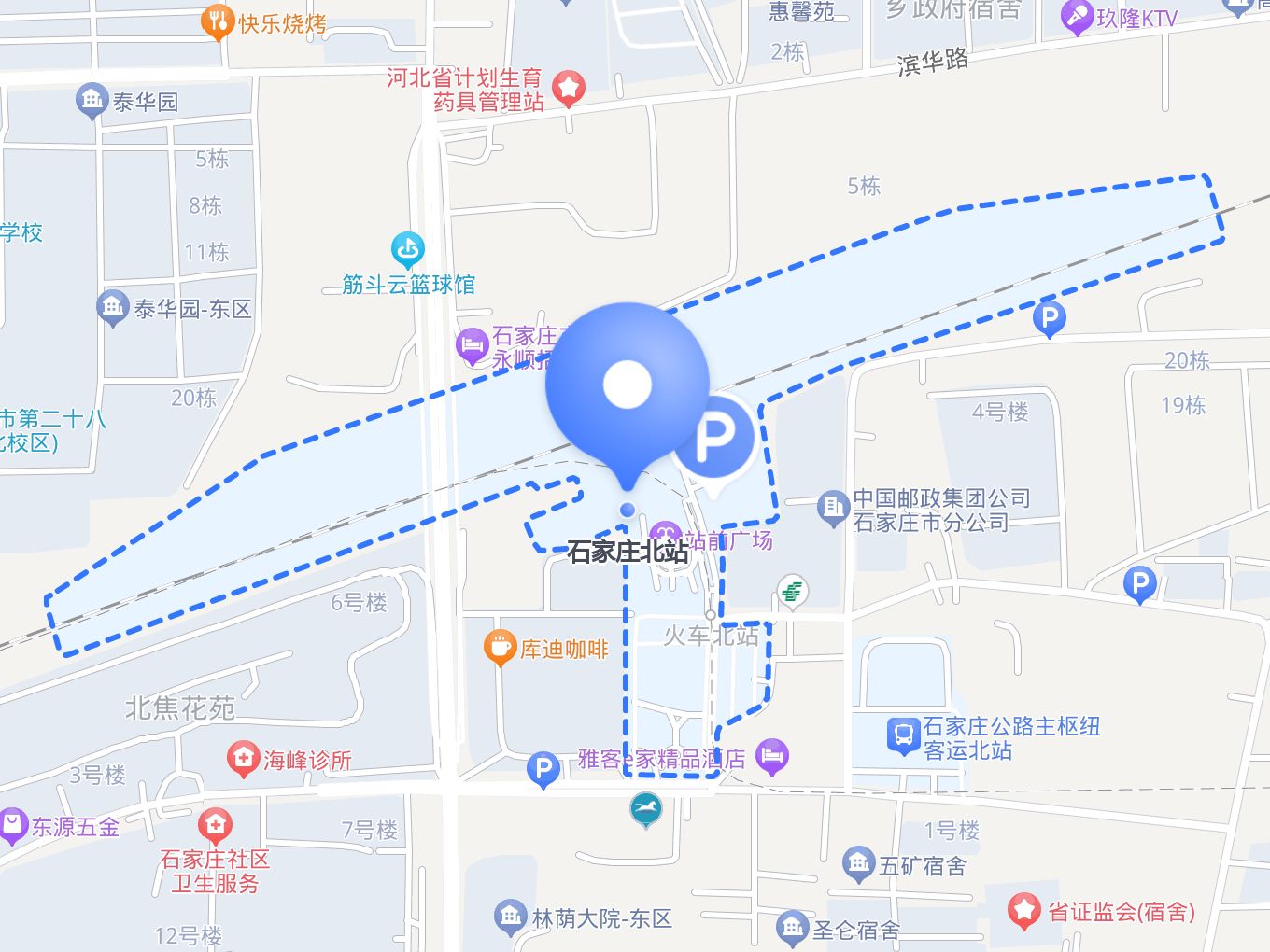 石家庄车站地图图片