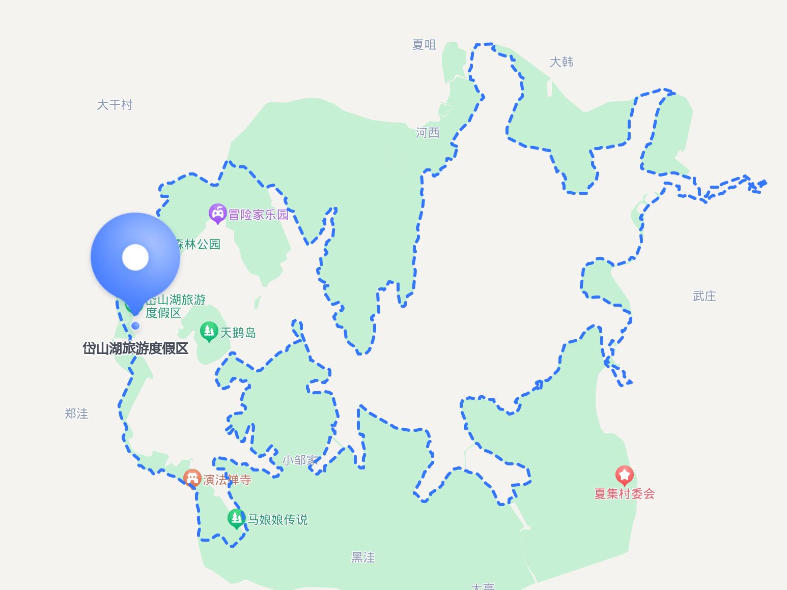 岱山湖地图图片