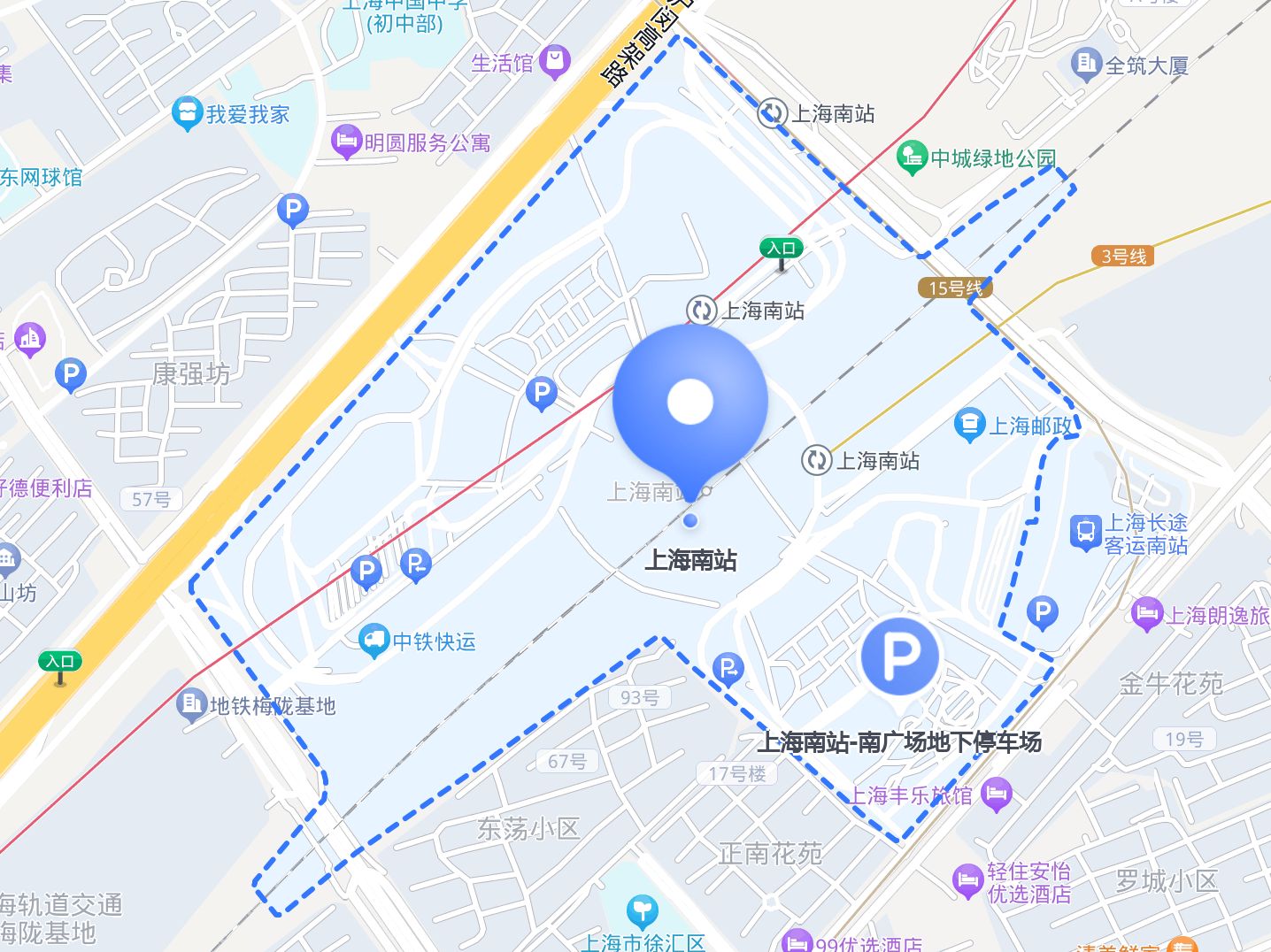 上海南站地图图片