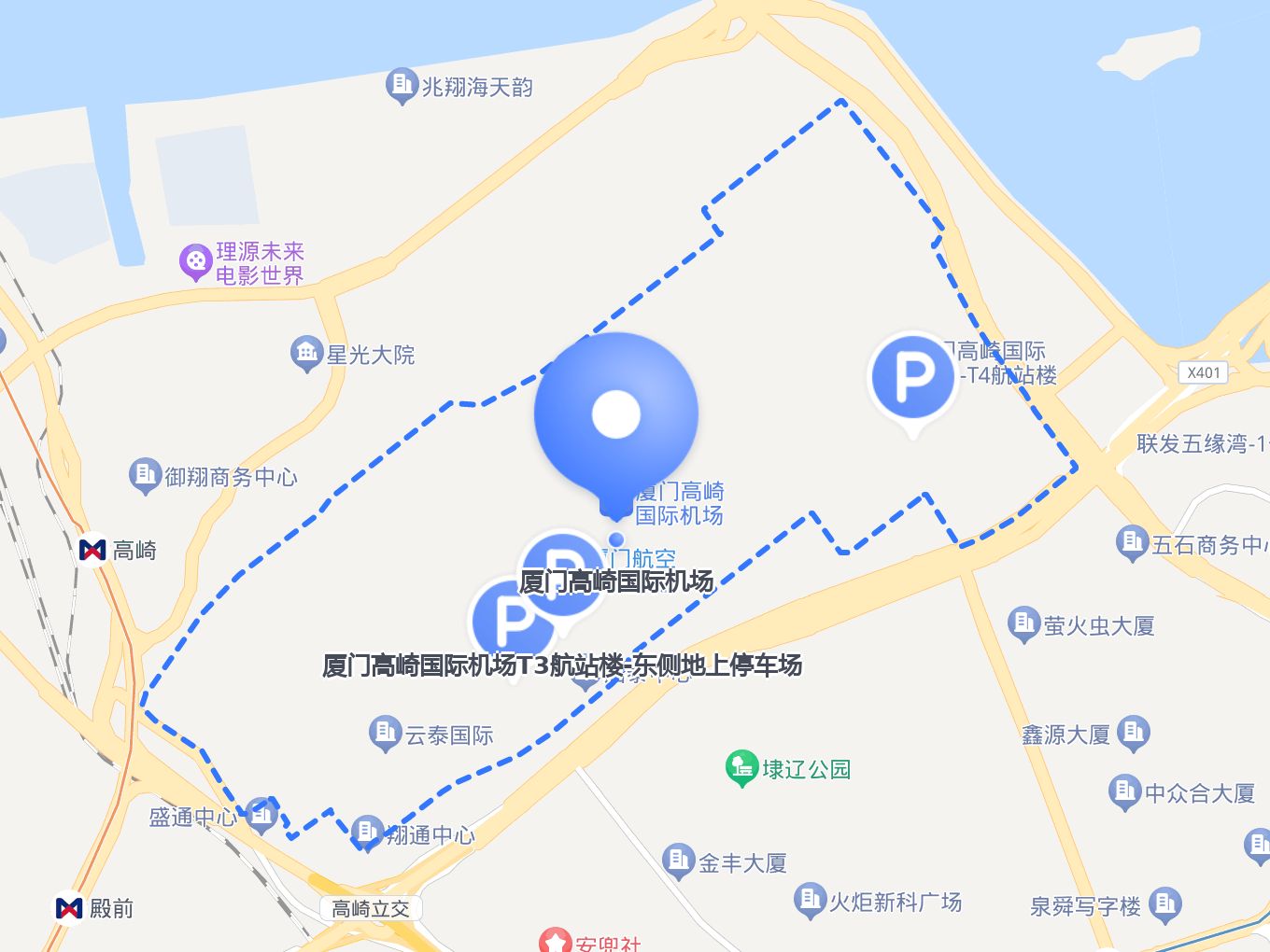 厦门高崎机场平面地图图片