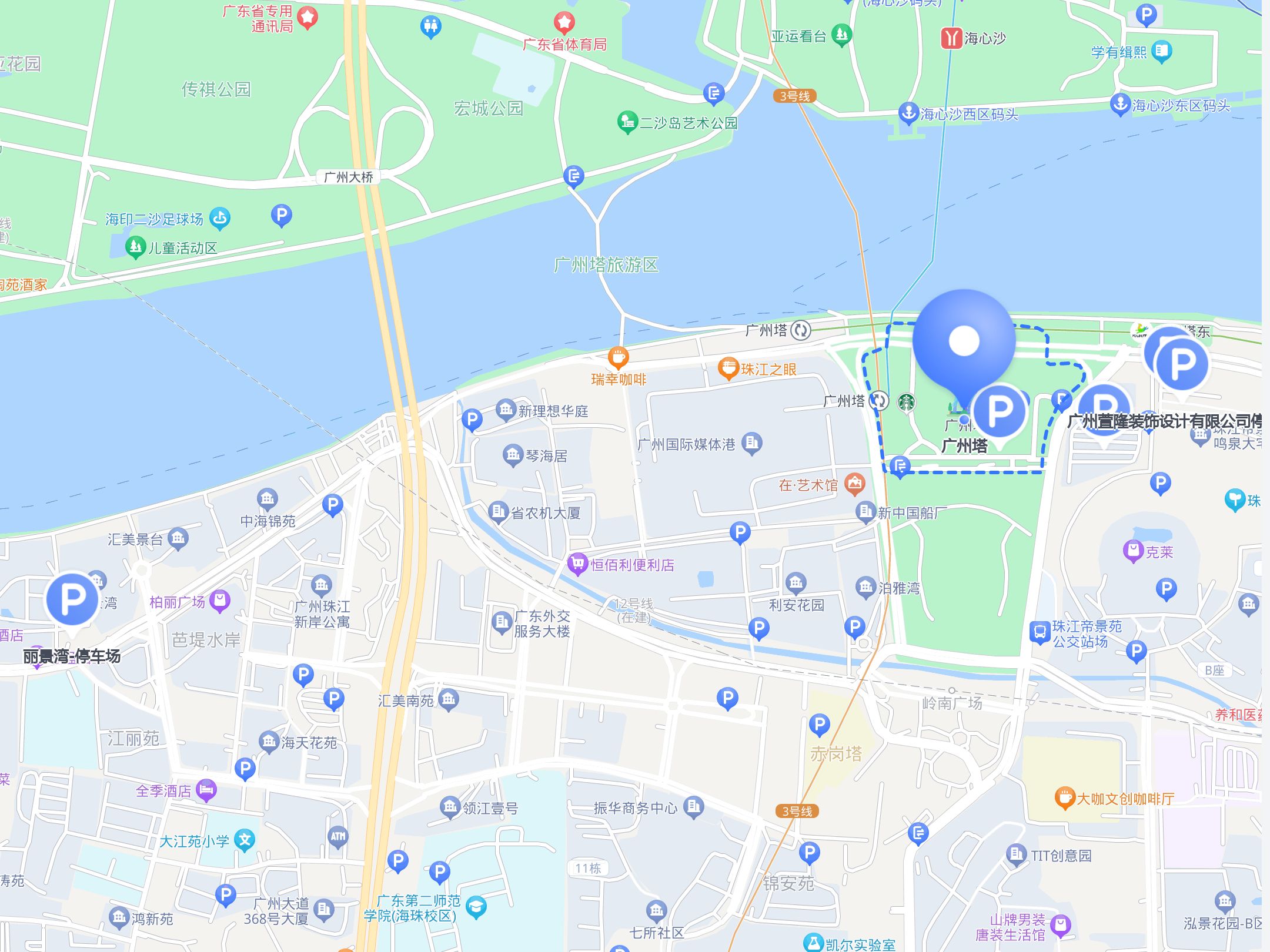 马路附近地图位置广州横沥镇距离广州塔多少公里-怎么把定位定到广州
