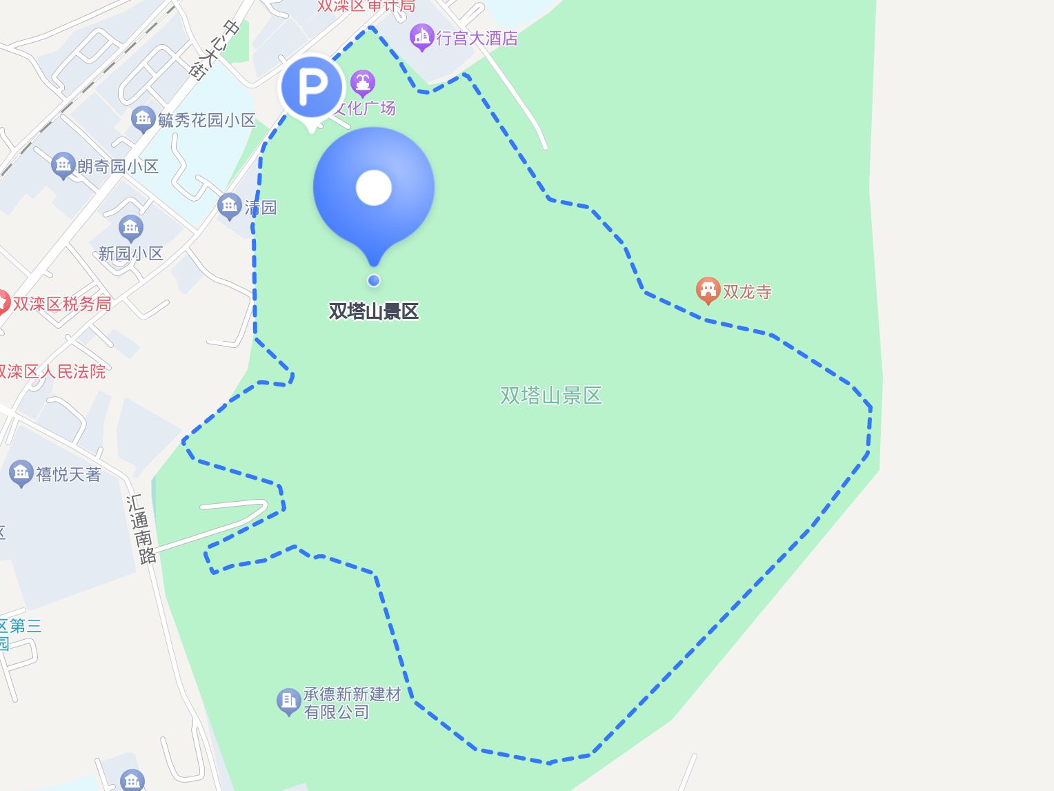 双塔山风景区地图图片