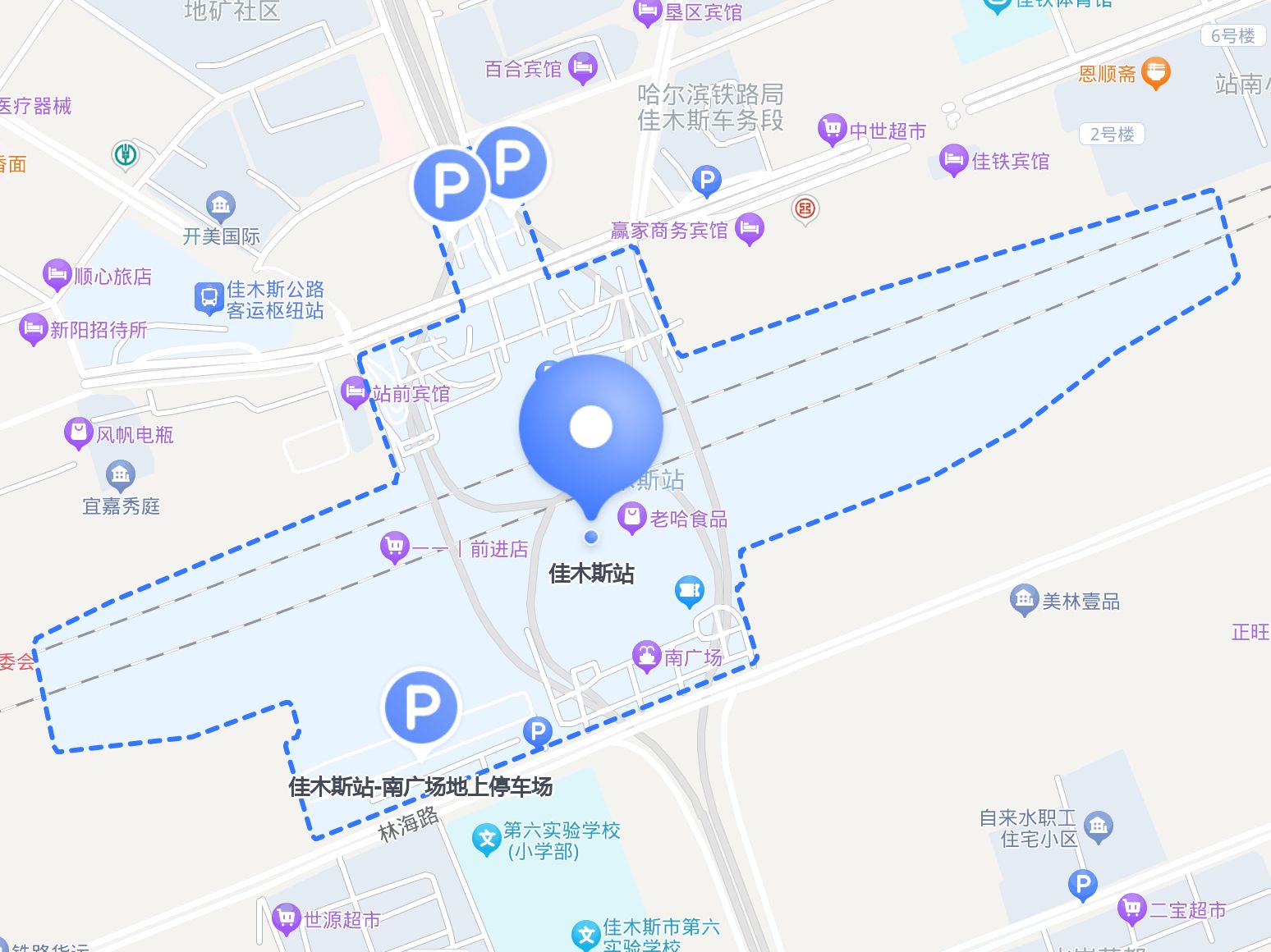 佳木斯市区详细地图图片