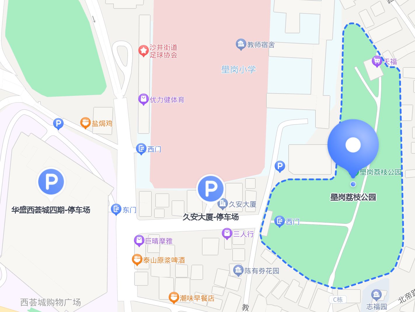 荔枝公园游览路线图图片