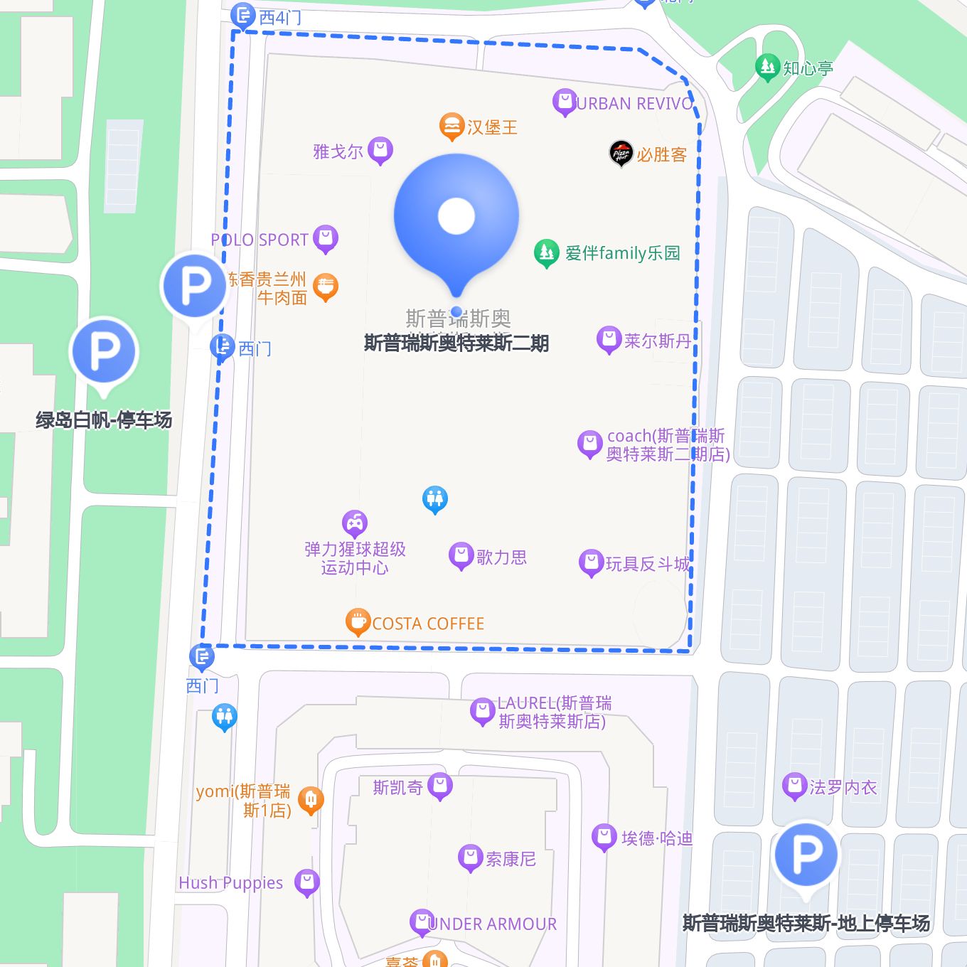 斯普瑞斯奥特莱斯地图图片