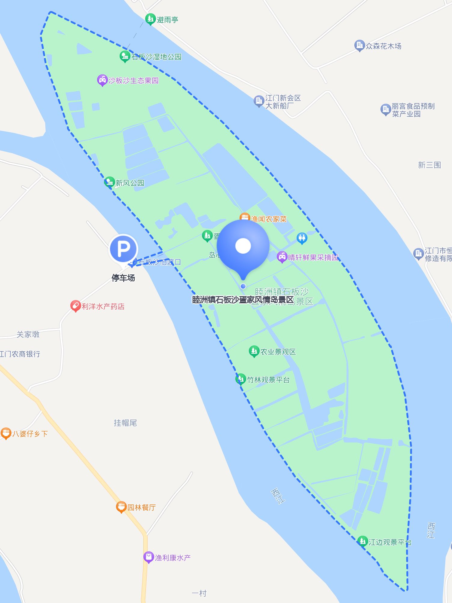 江门石板沙地图图片