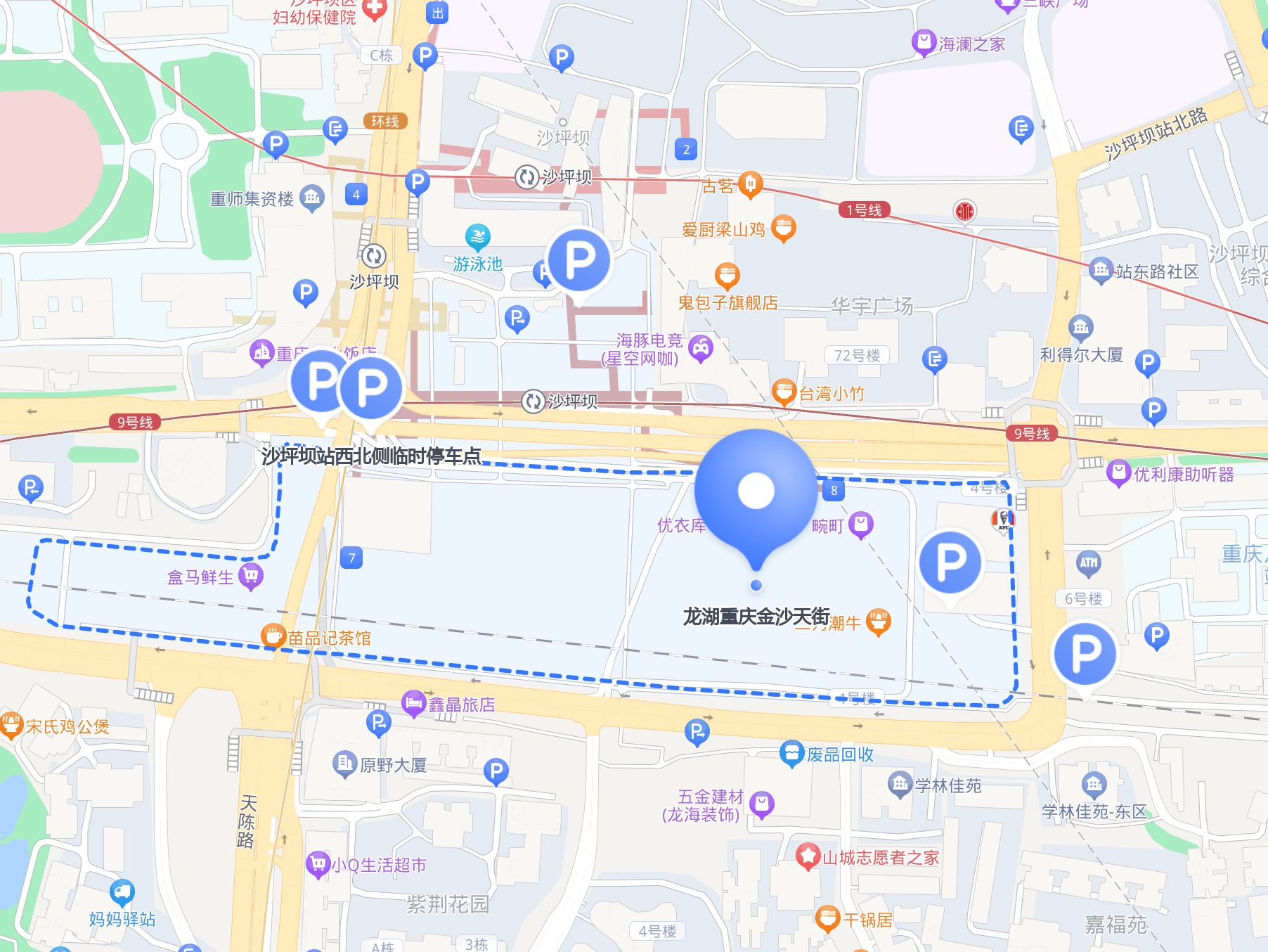 重庆金沙天街地图图片