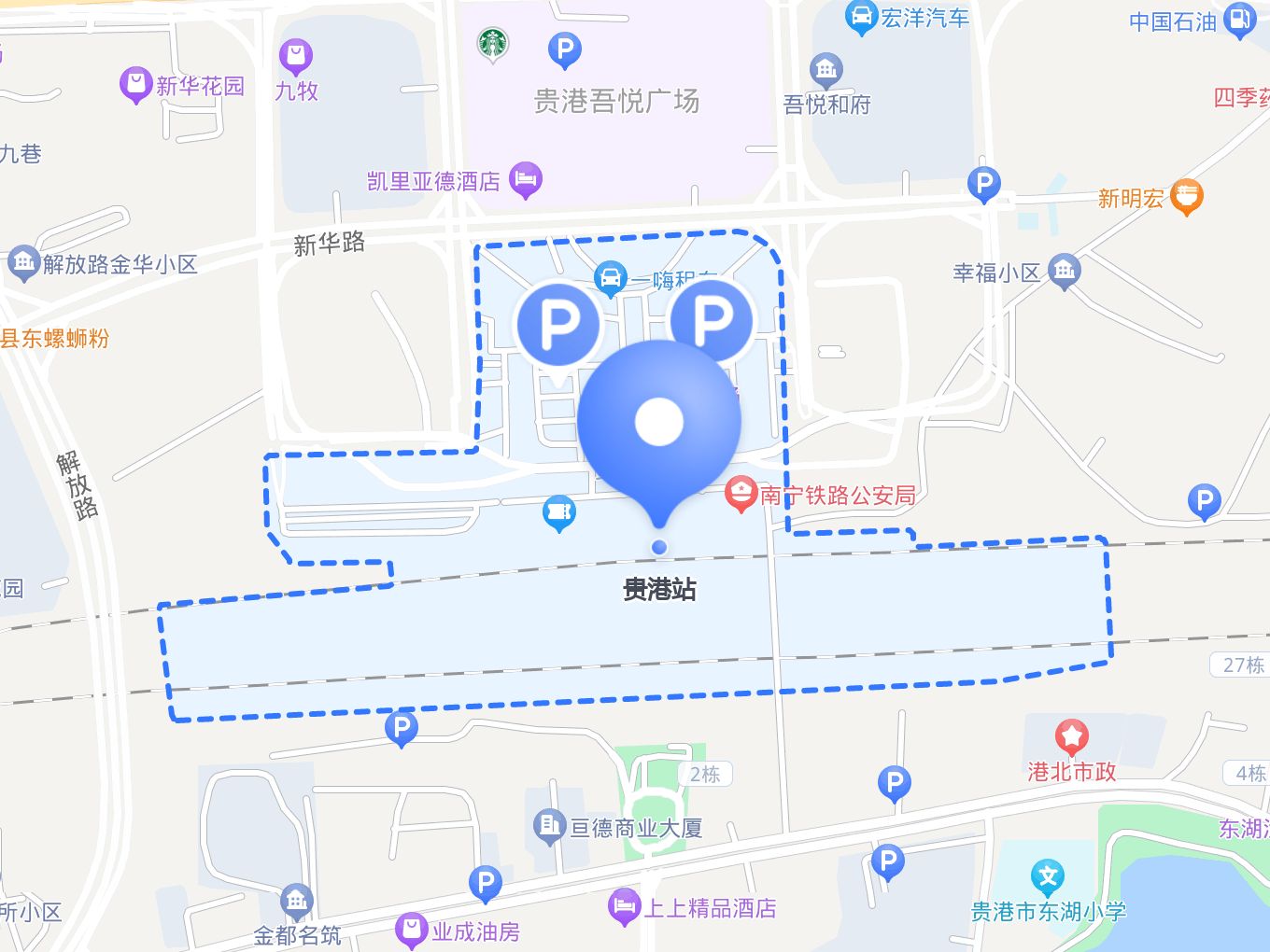 贵港高铁站地图图片