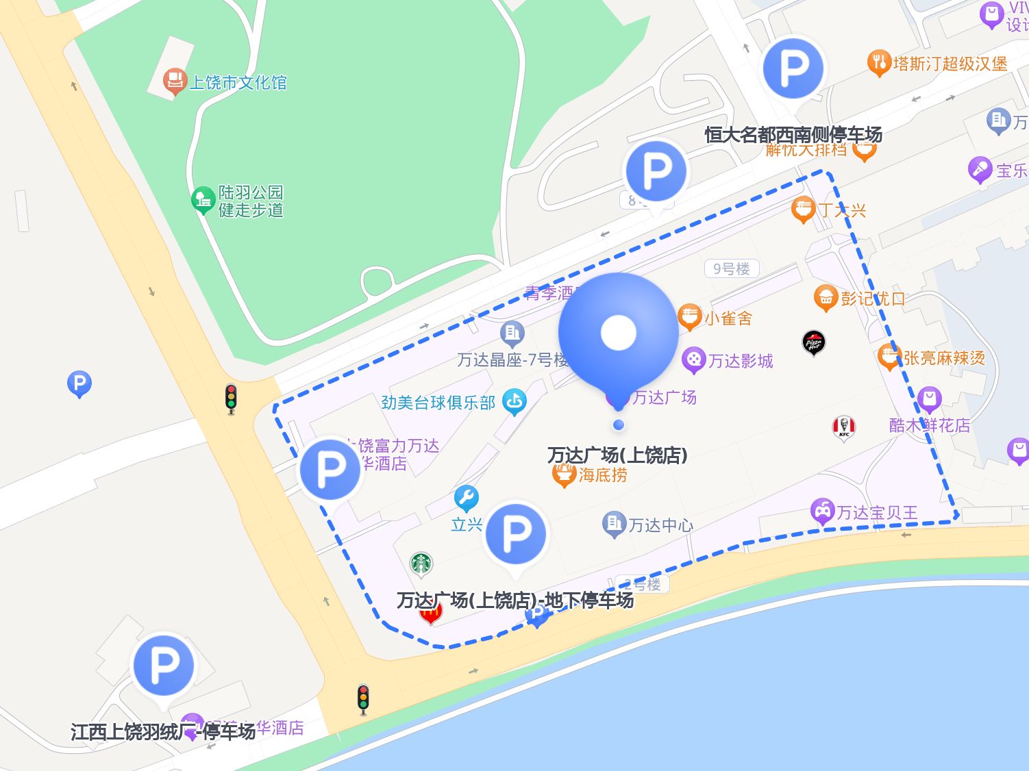 上饶万达广场地图图片