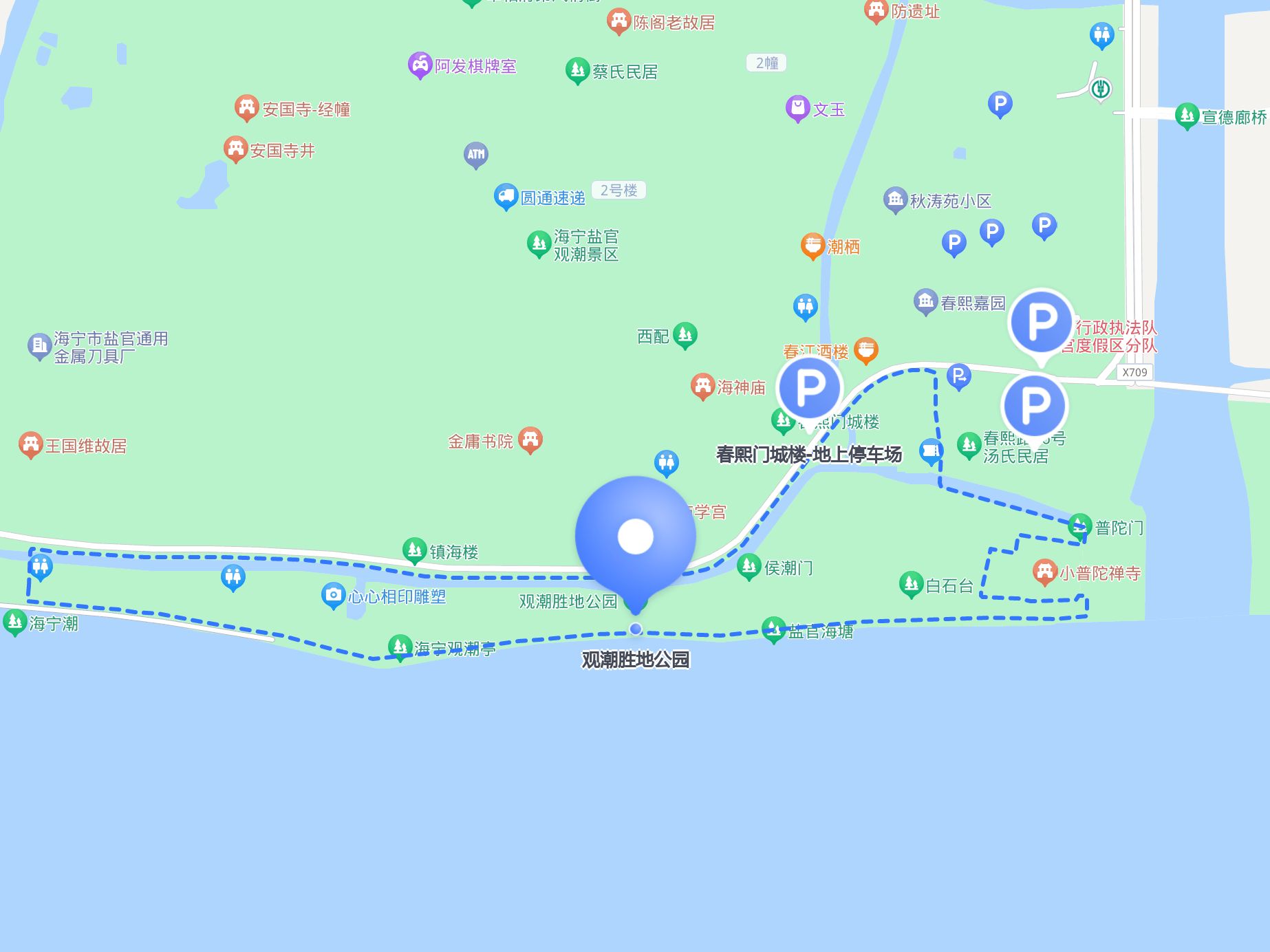 观潮胜地公园 的出行指南,分享给大家～ 9715门票:老人票(60-70