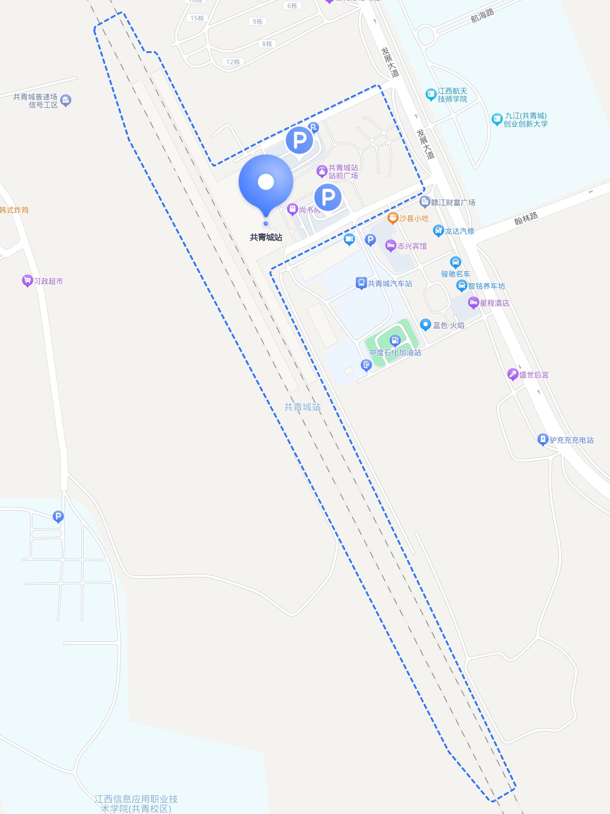想要快速又便捷的到达 共青城站 ,不知道应该采用哪种交通方式?