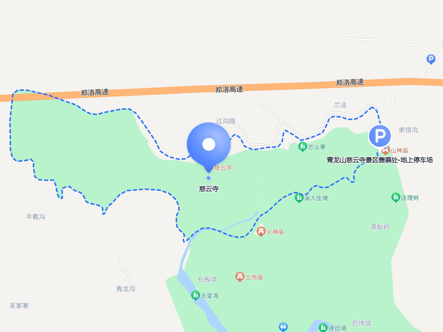 青龙山森林公园地图图片