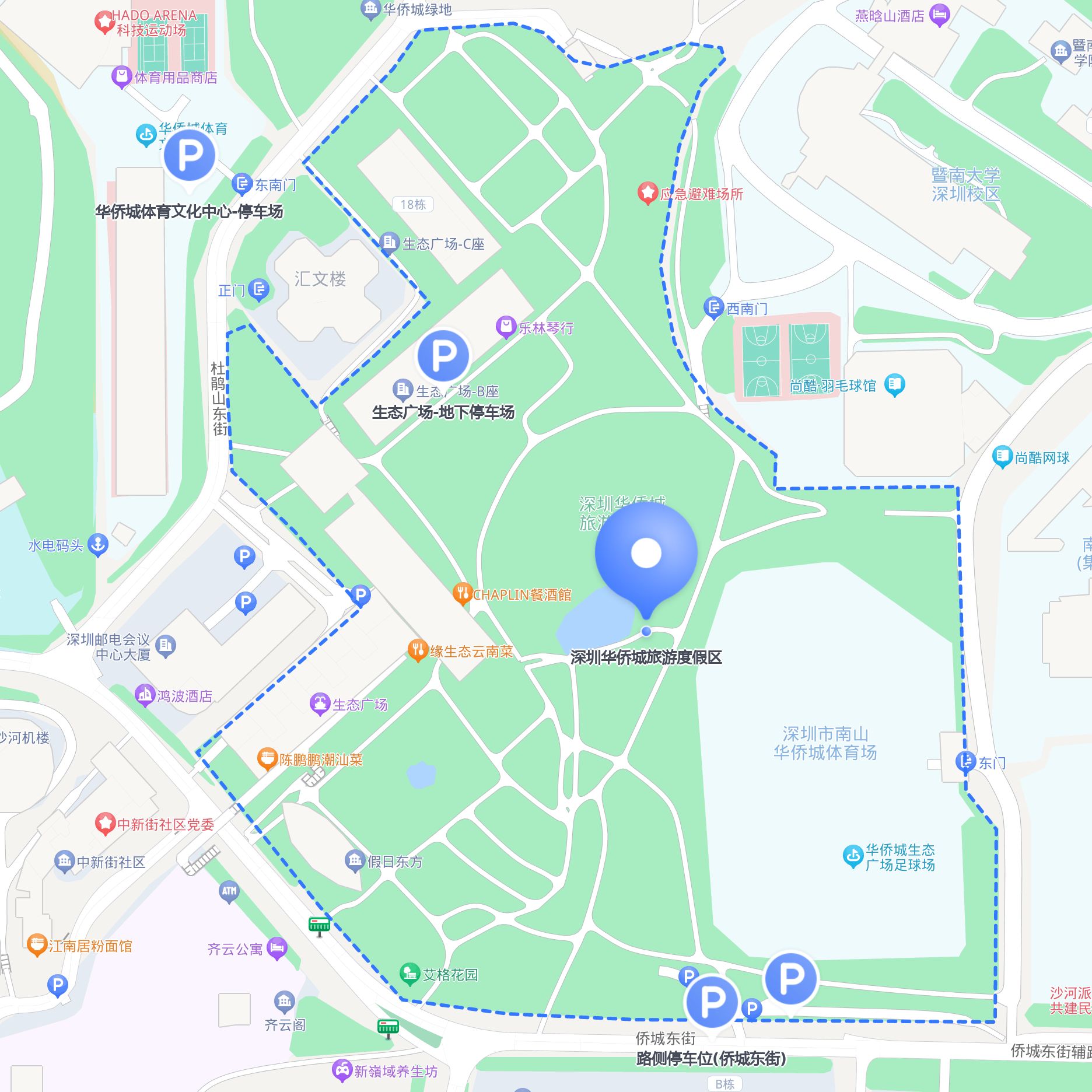 停车场 停车费用:1小时内5元,之后1元/辛赡锘顺鞘兴栈饭愠 地图no