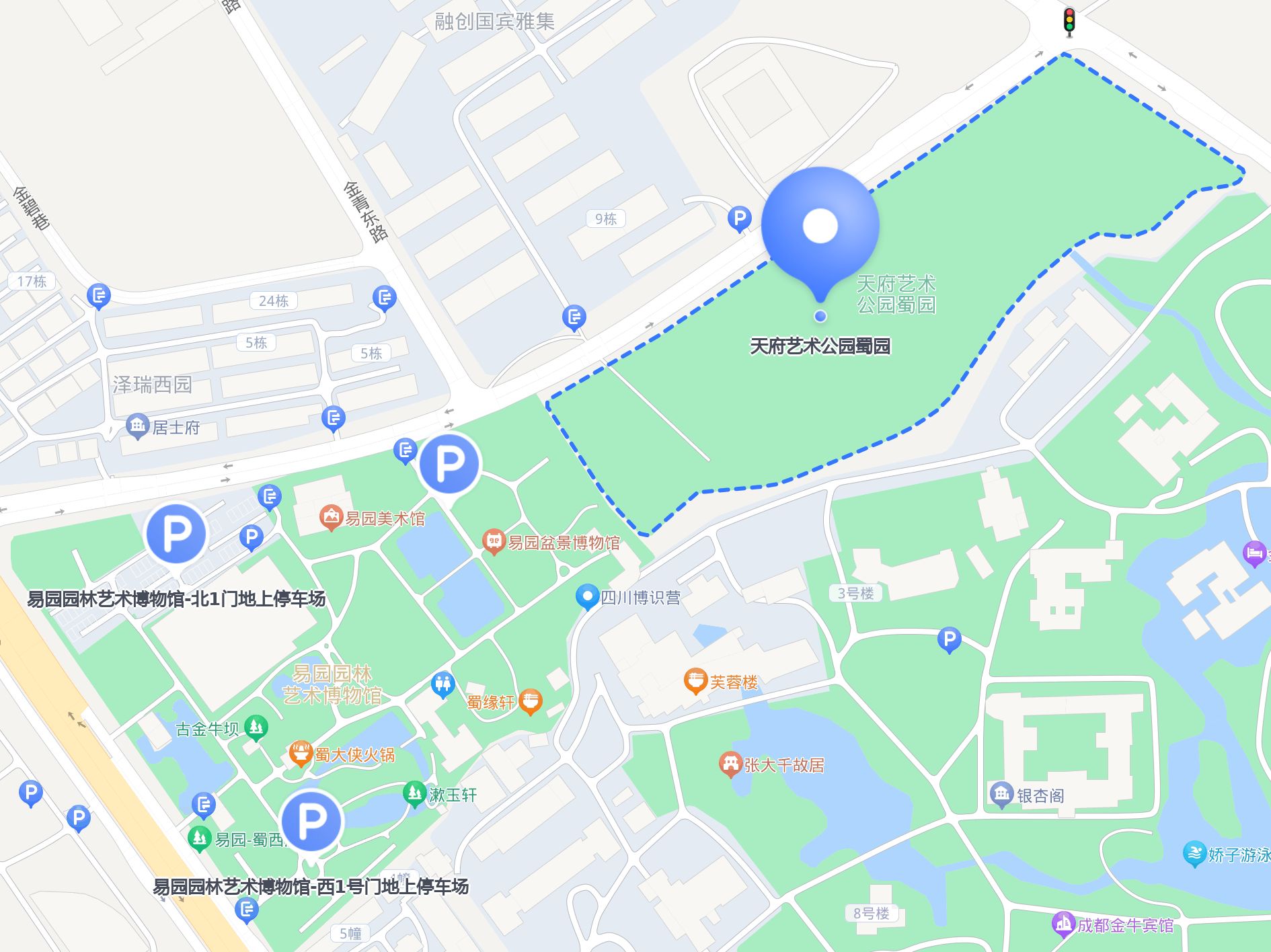 天府艺术公园蜀园 的出行指南,超全攻略,无论你是开车,打车,还是匙