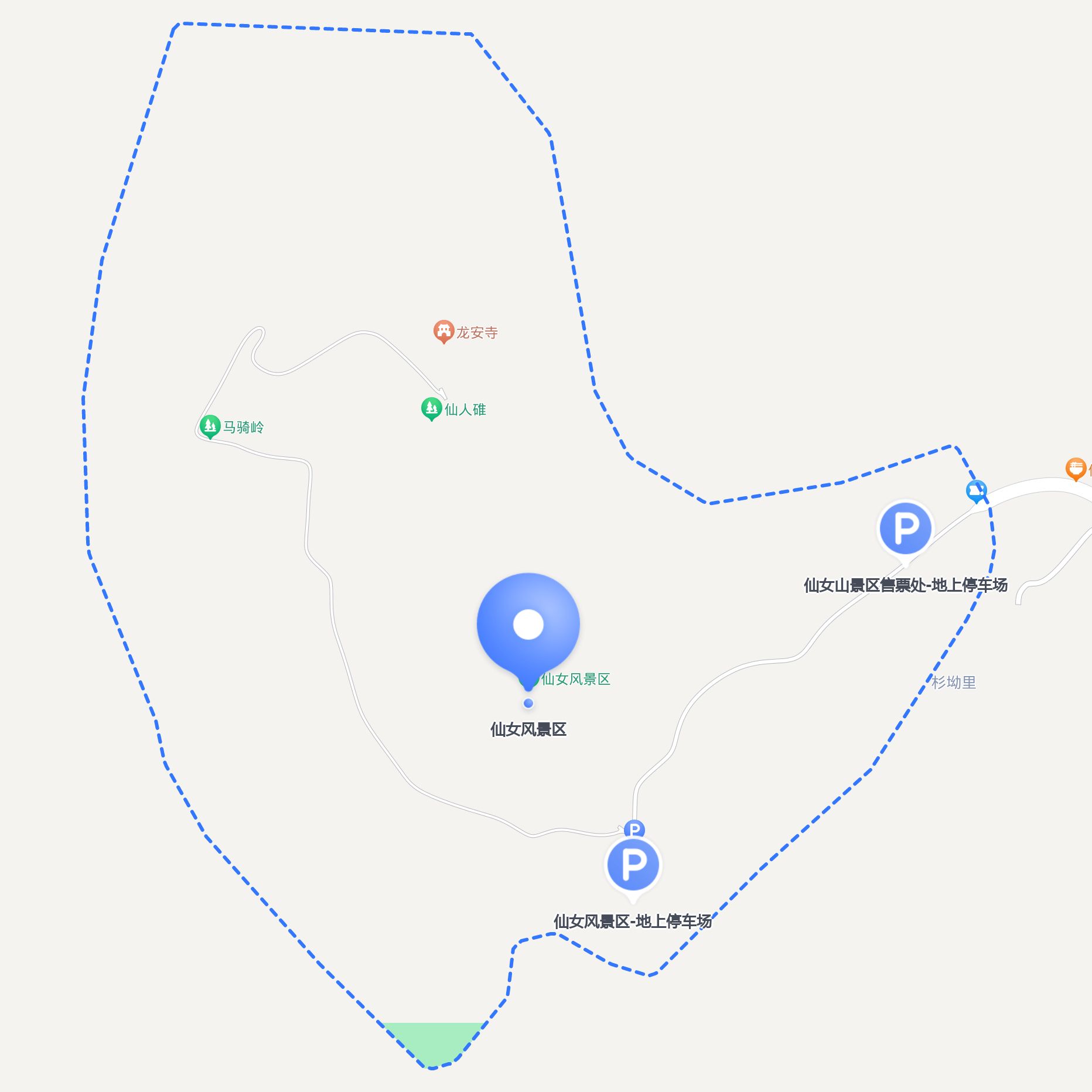 路线图查看仙女山景区地图简笔画仙女山微地图绘制阜康仙女湾想要体验