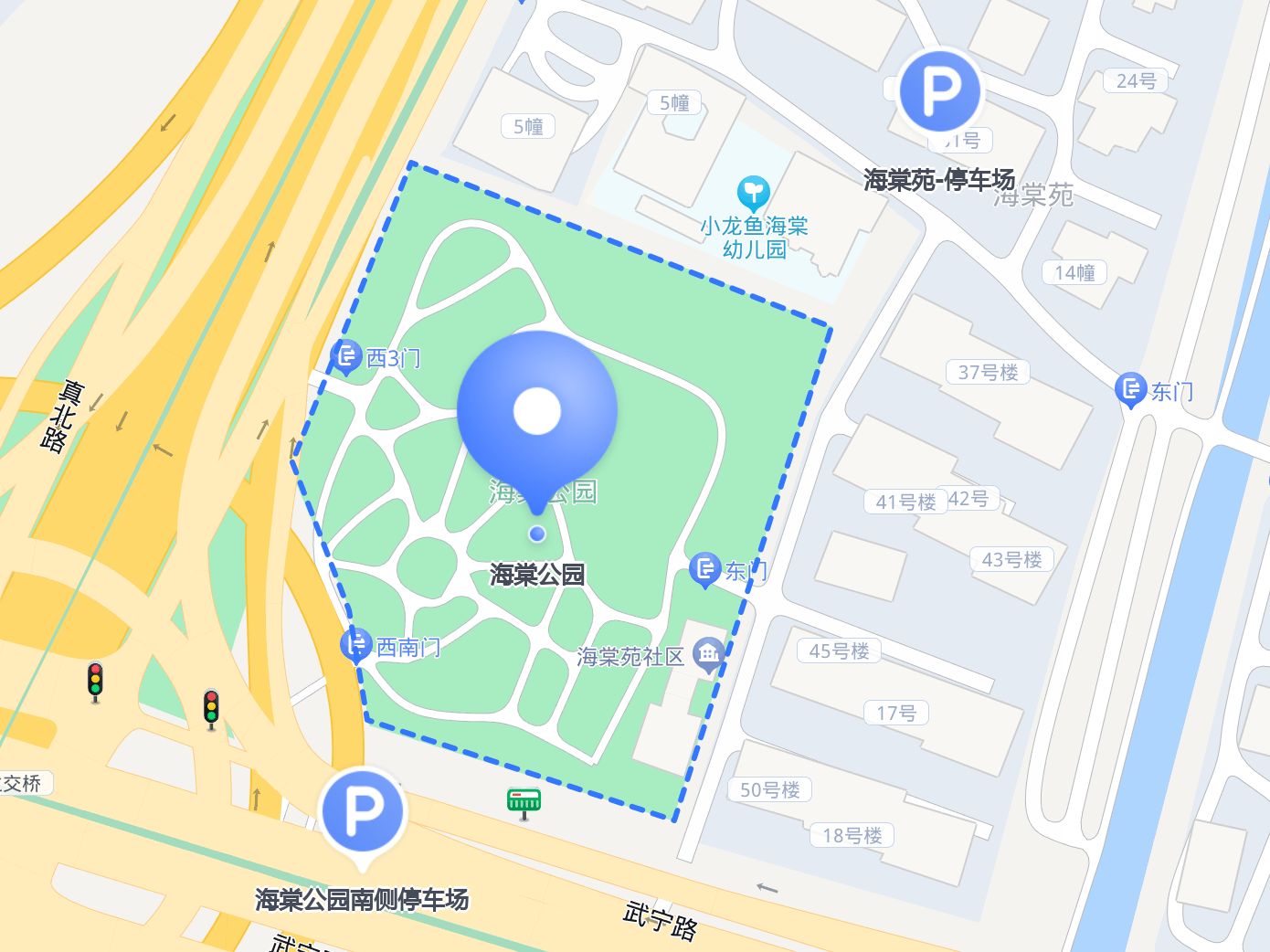 78 11566海棠公园南侧停车场 07车位信息:地上停车场 82