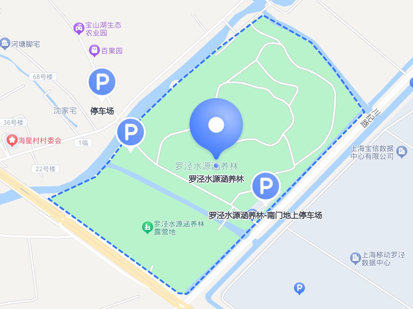 罗泾水源涵养林地图图片