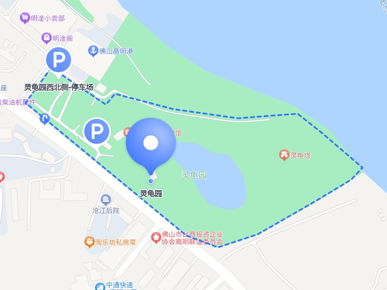 高明灵龟公园地图图片