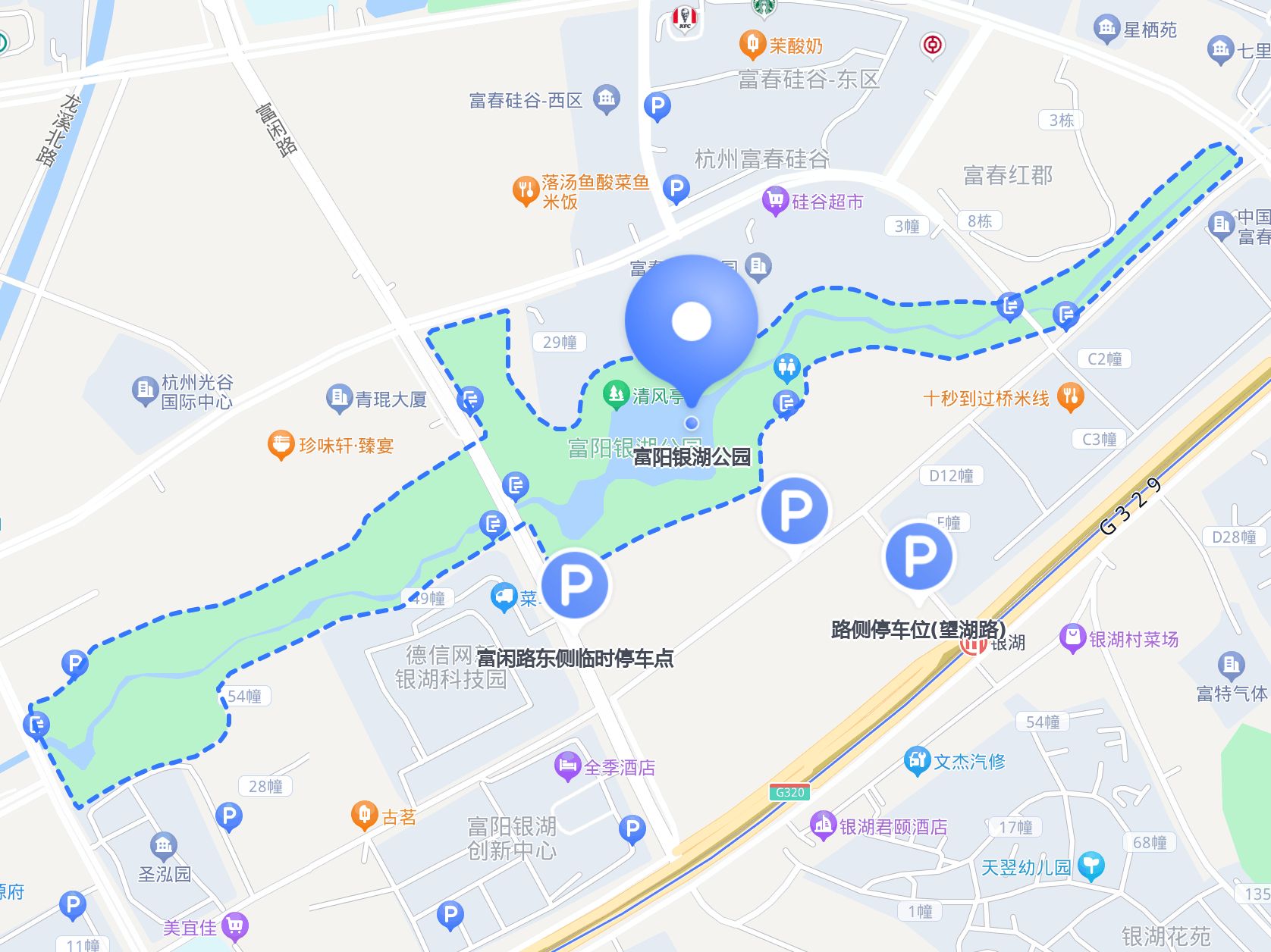 富阳银湖地图图片