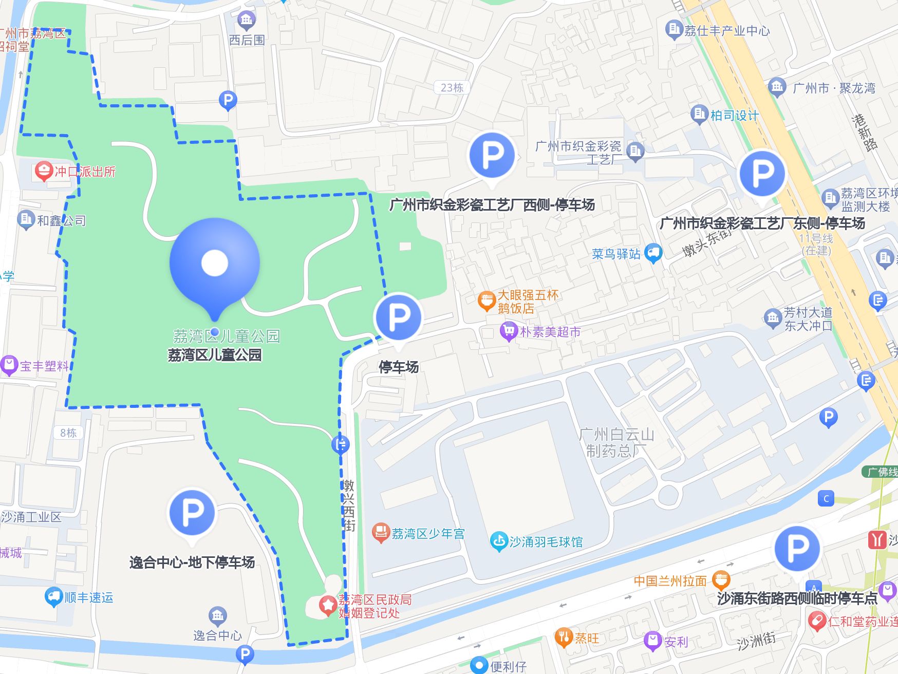 荔湾区儿童公园地址图片