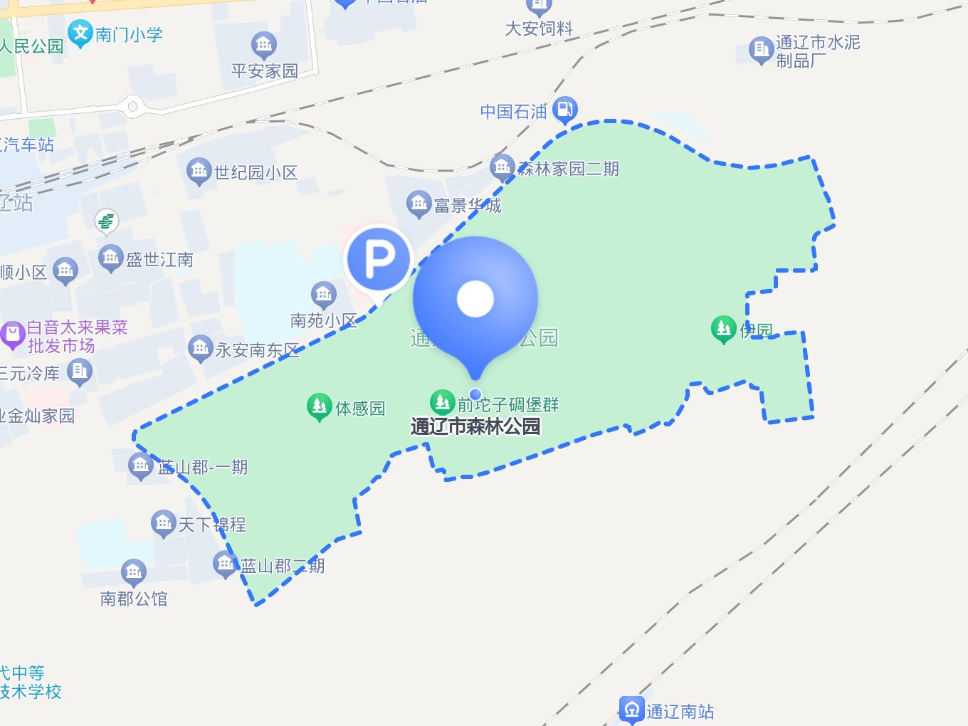 通辽实验中学地图图片