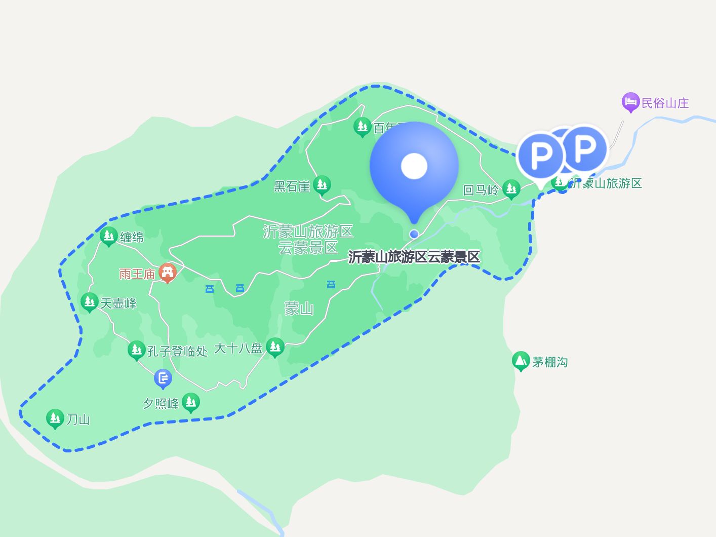 沂蒙山旅游地图图片