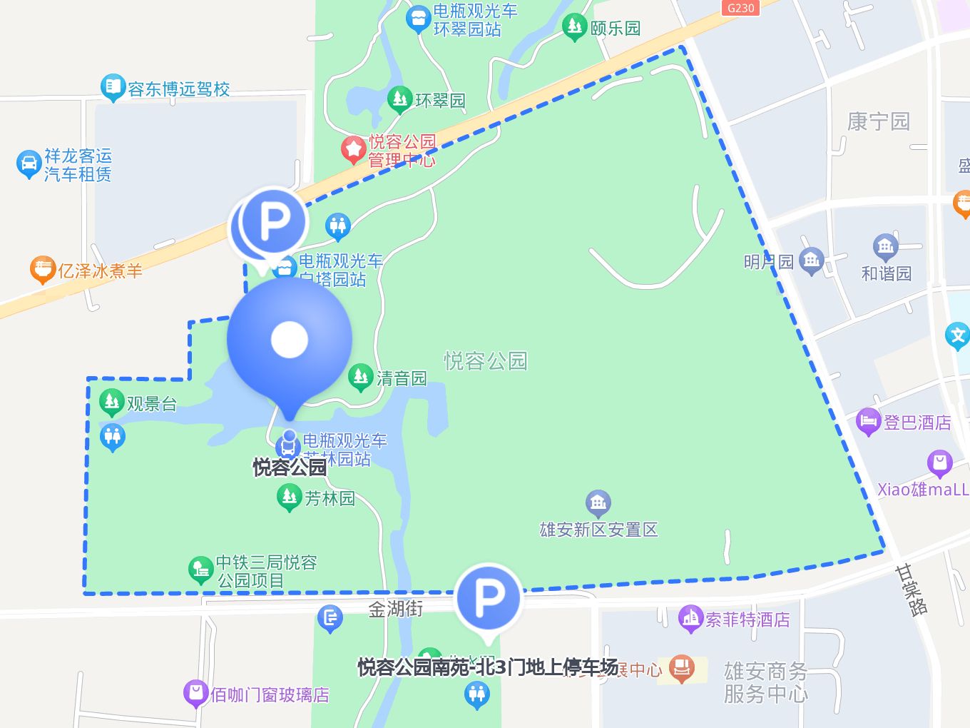 悦容公园地图图片