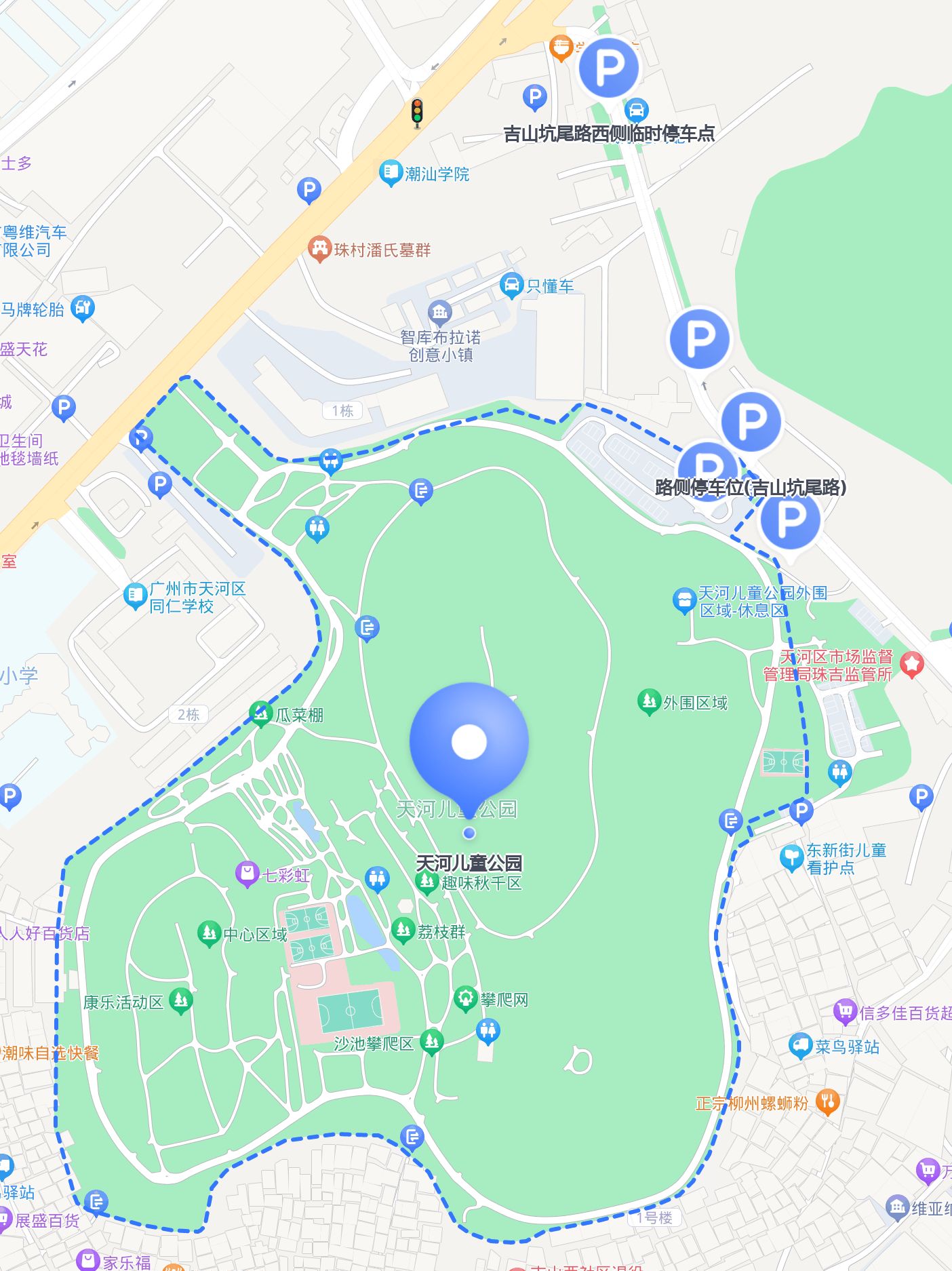 天河儿童公园地图图片