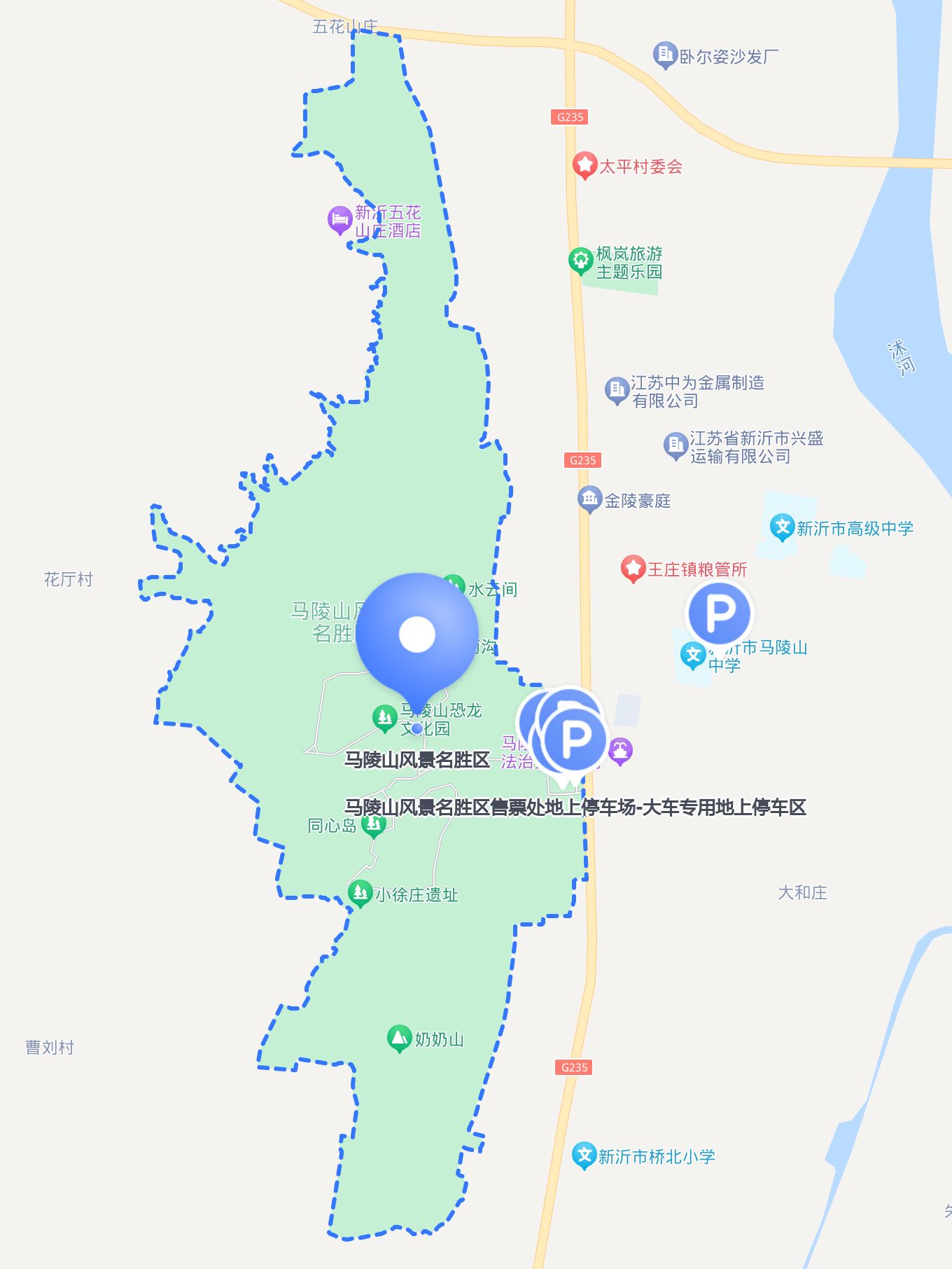 马陵山风景区地图图片