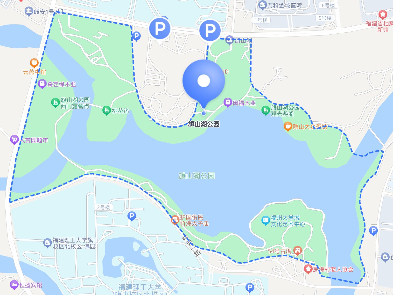 旗山湖公园 正是一个不错的选择,展示了一个美丽的面貌.