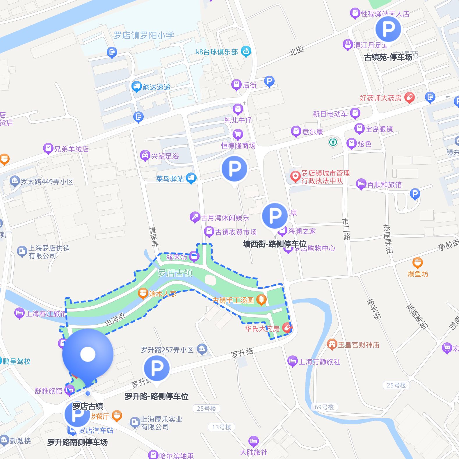 上海宝山区罗店镇地图图片