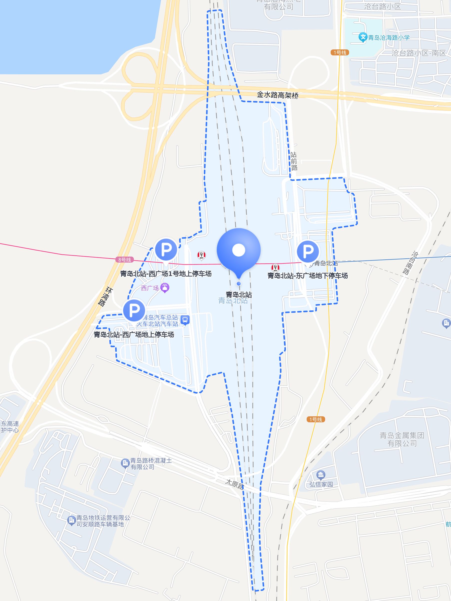 青岛北站地图图片