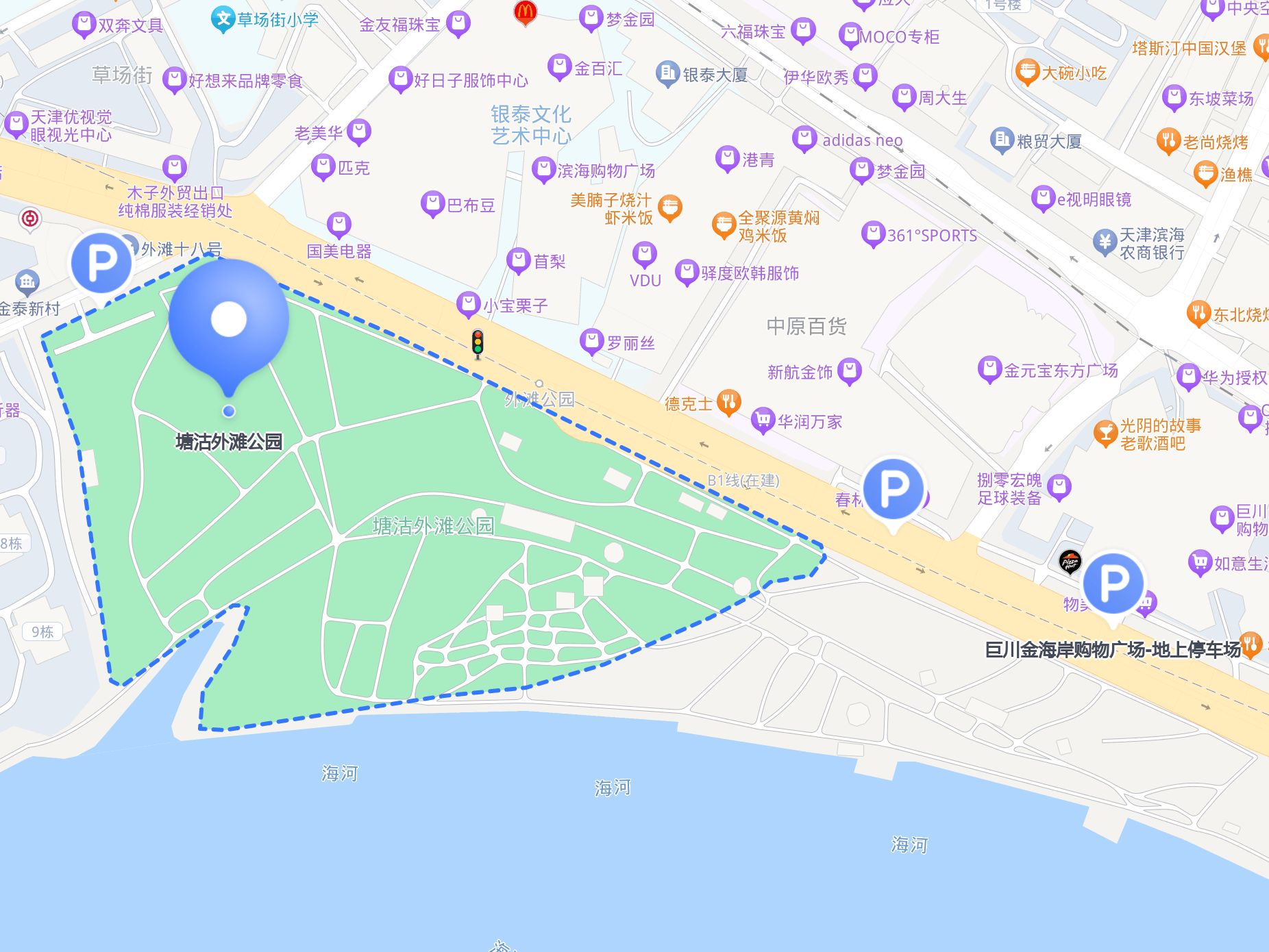 塘沽区街道划分地图图片