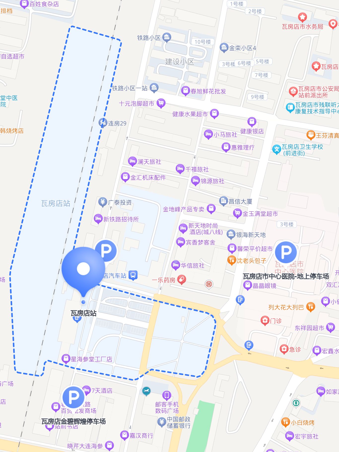 瓦房店市区地图图片