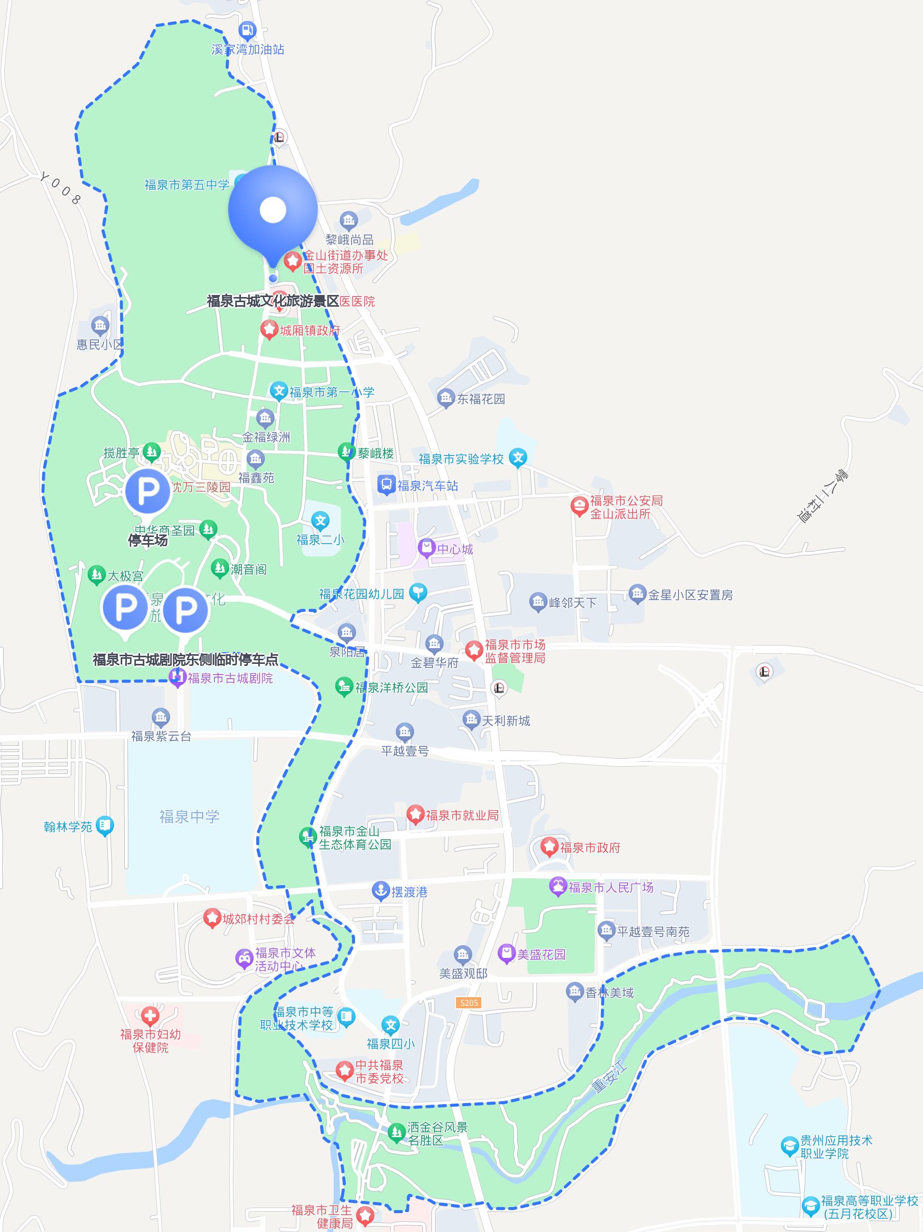 1 太极宫-福泉市区地图高清福泉市城区地图贵州福泉市市区地图