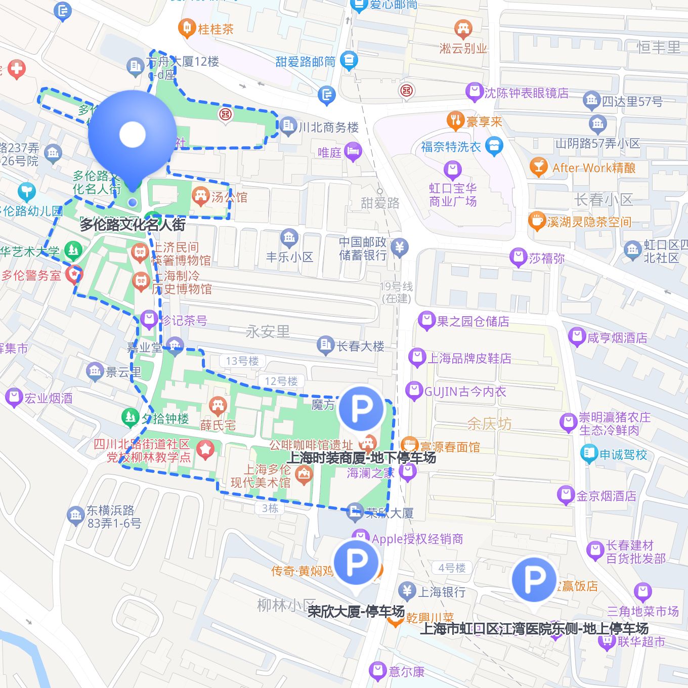 多伦路文化名人街地图图片