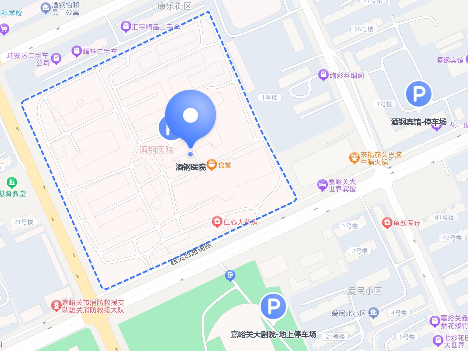 怎么去 酒钢医院 ?