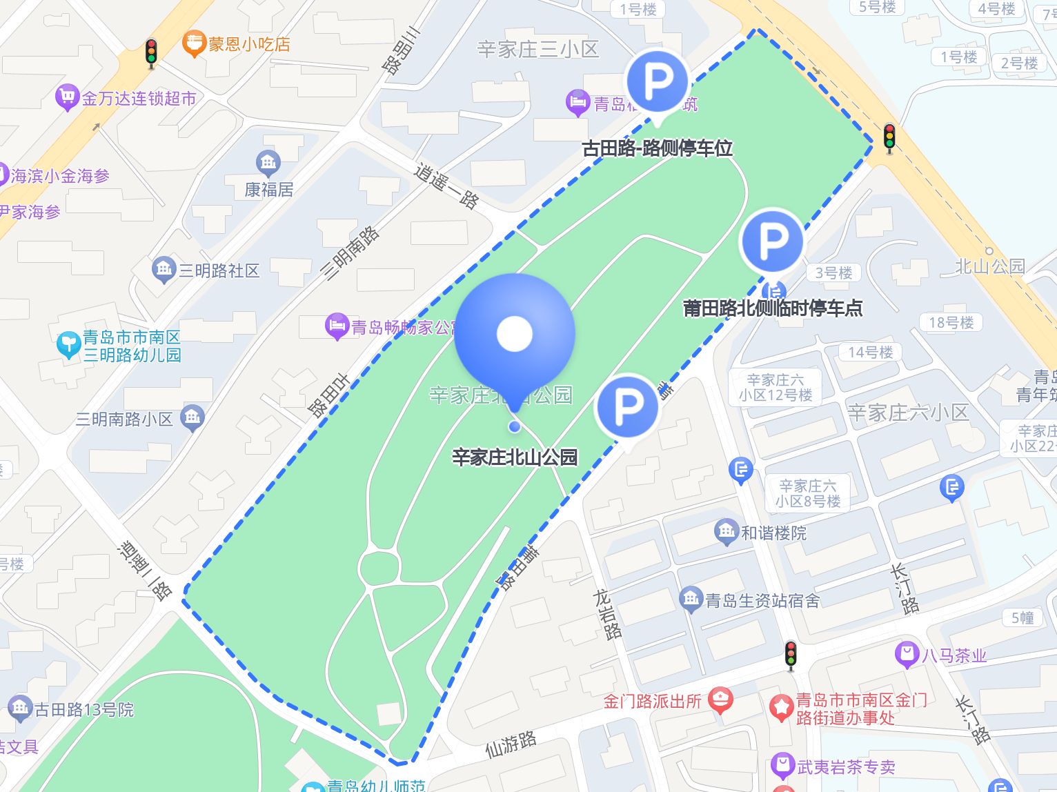 怎么去 辛家庄北山公园 ?