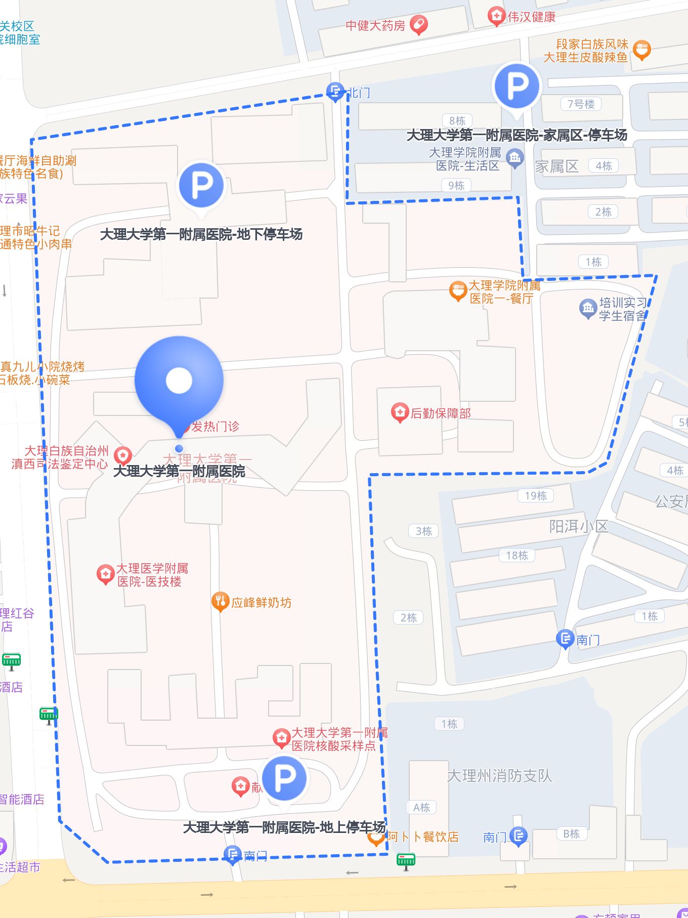 大理大学平面图图片