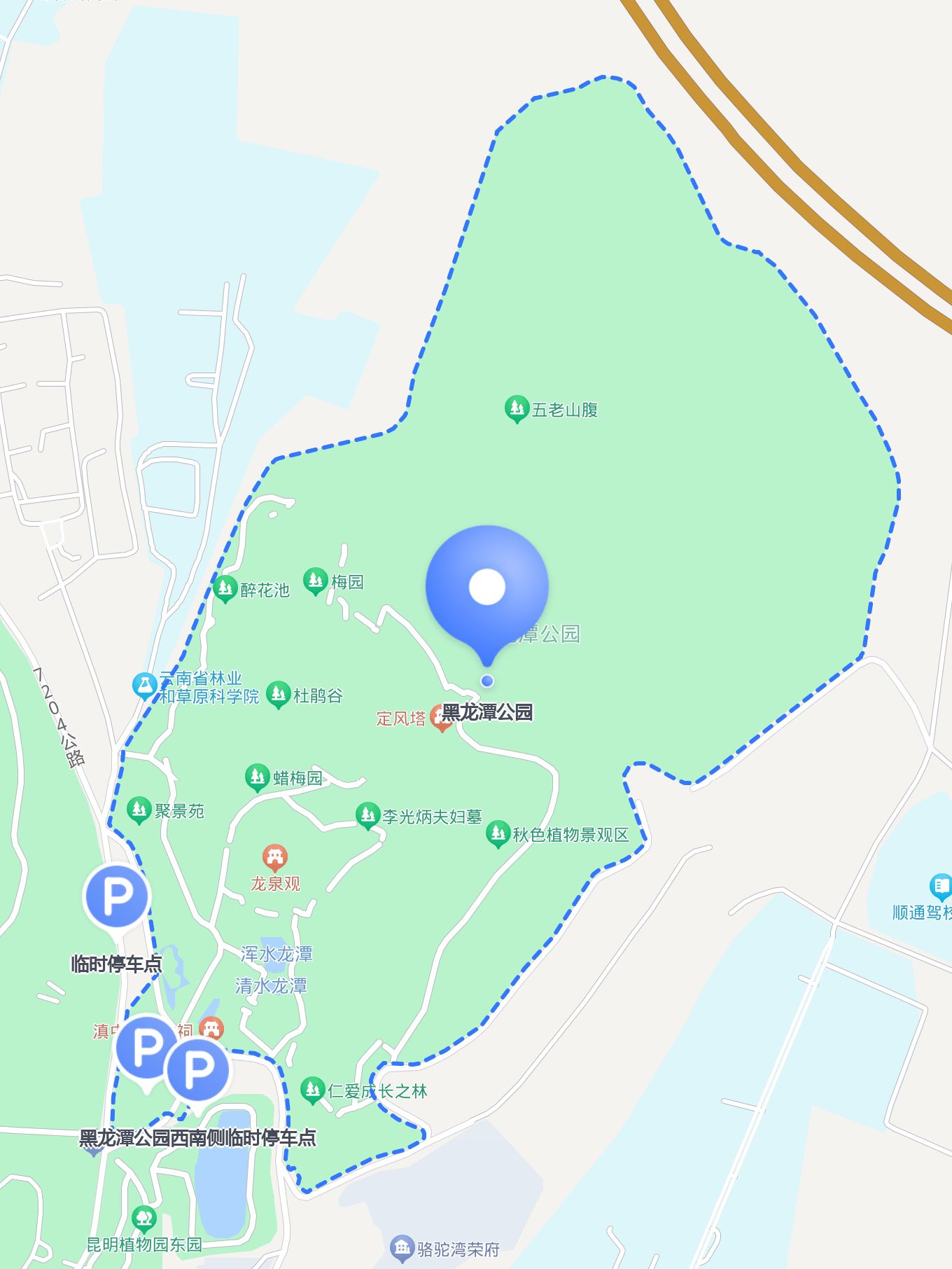 黑龙潭公园 ,四季皆宜的游玩胜地!想要不堵车,不绕路,轻松到达?