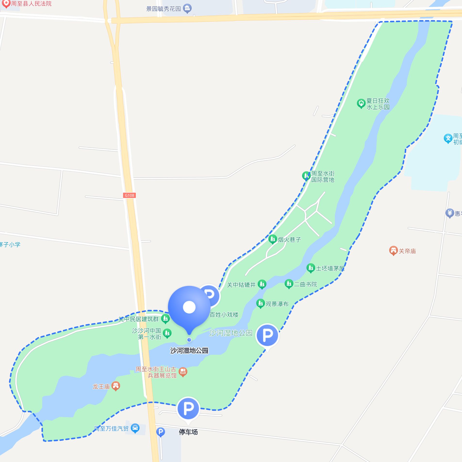 平面图西安市沙河湿地公园坐车怎样走沙河公园地图宜昌市沙河公园地图