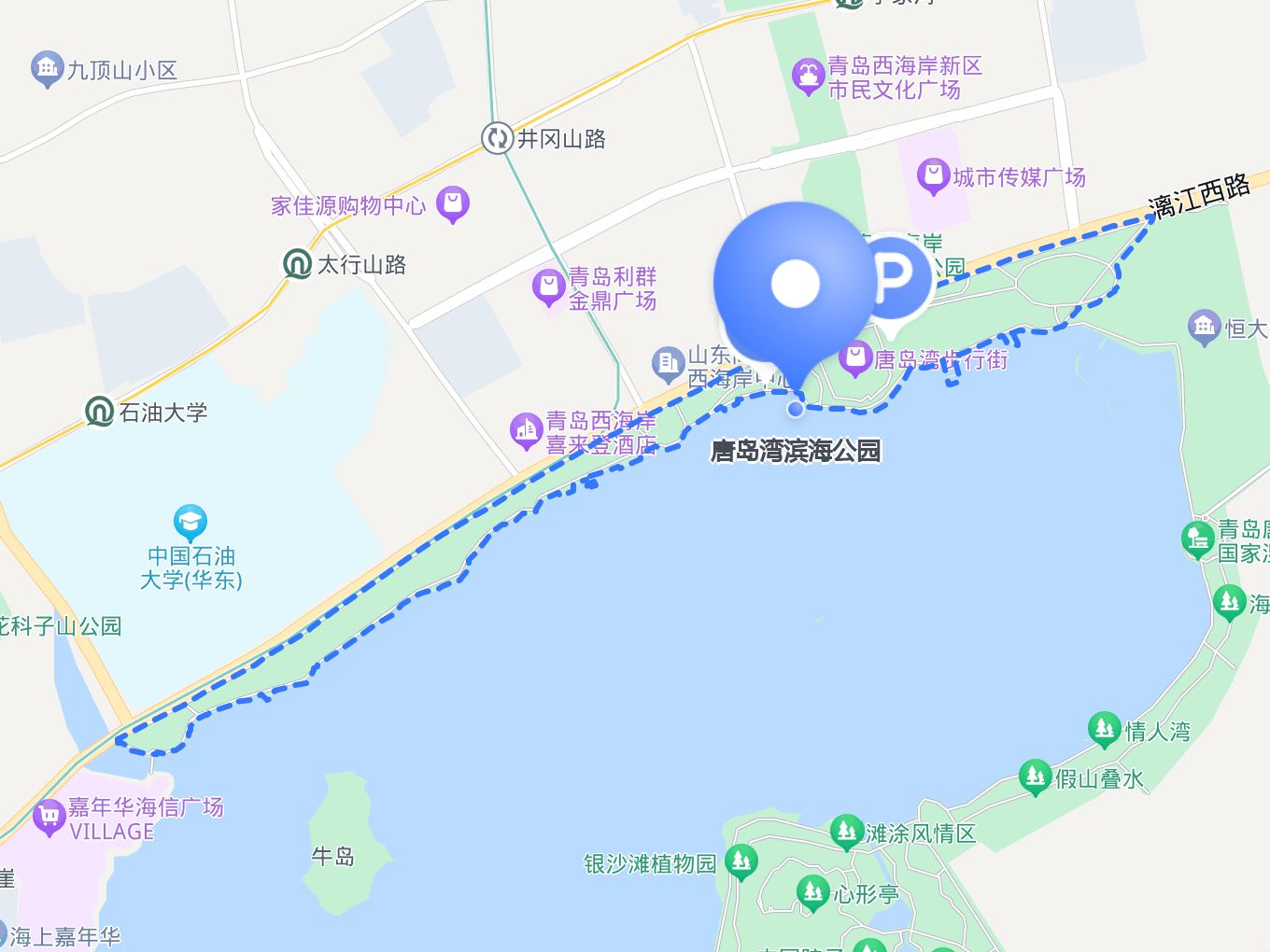 青岛的海岸线总是充满诱惑, 唐岛湾滨海公园 更是一片宁静的海滨天堂