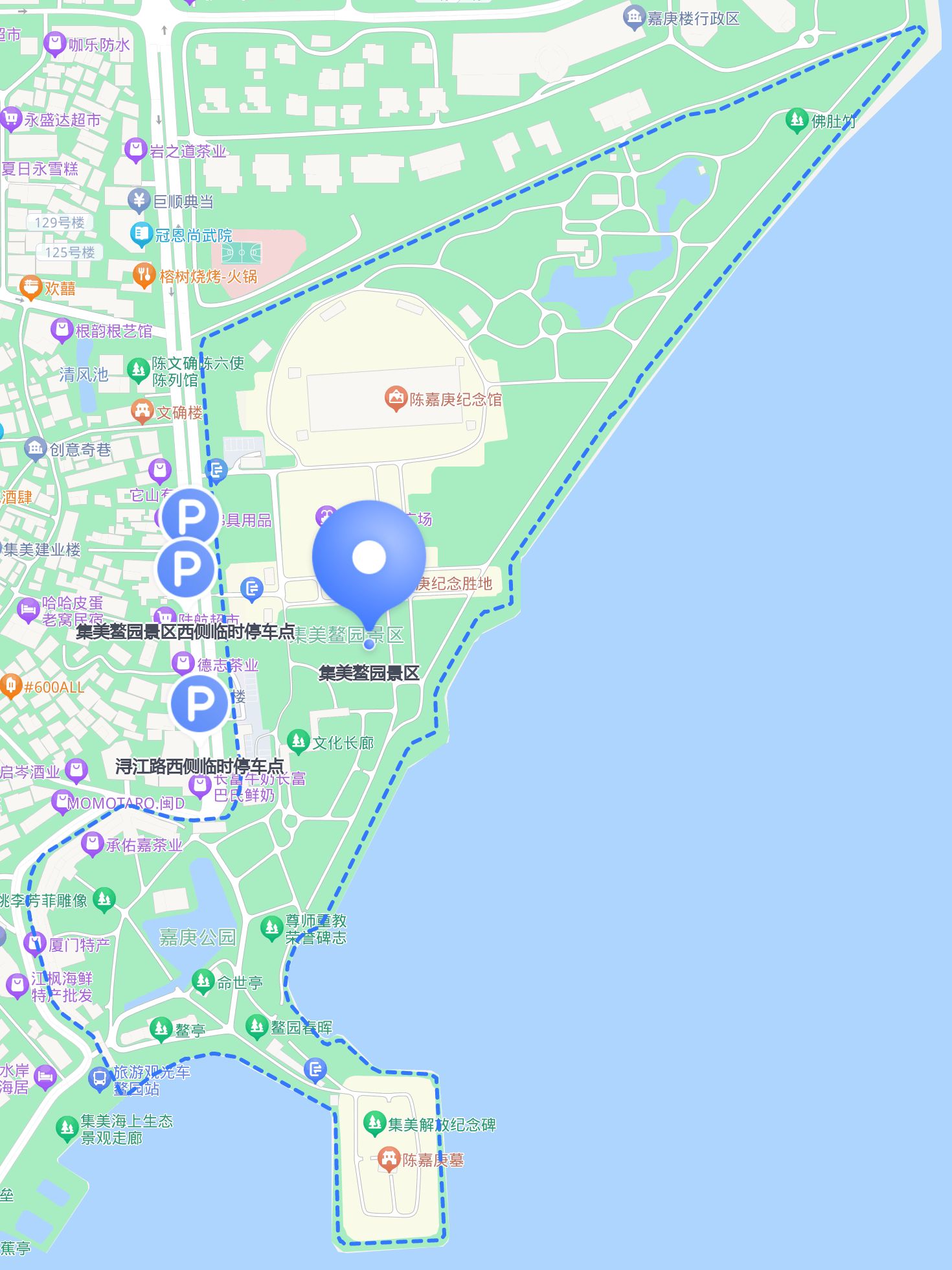 集美鳌园地图全图集美鳌园地图集美鳌园路线集美鳌园地形图厦门鳌园