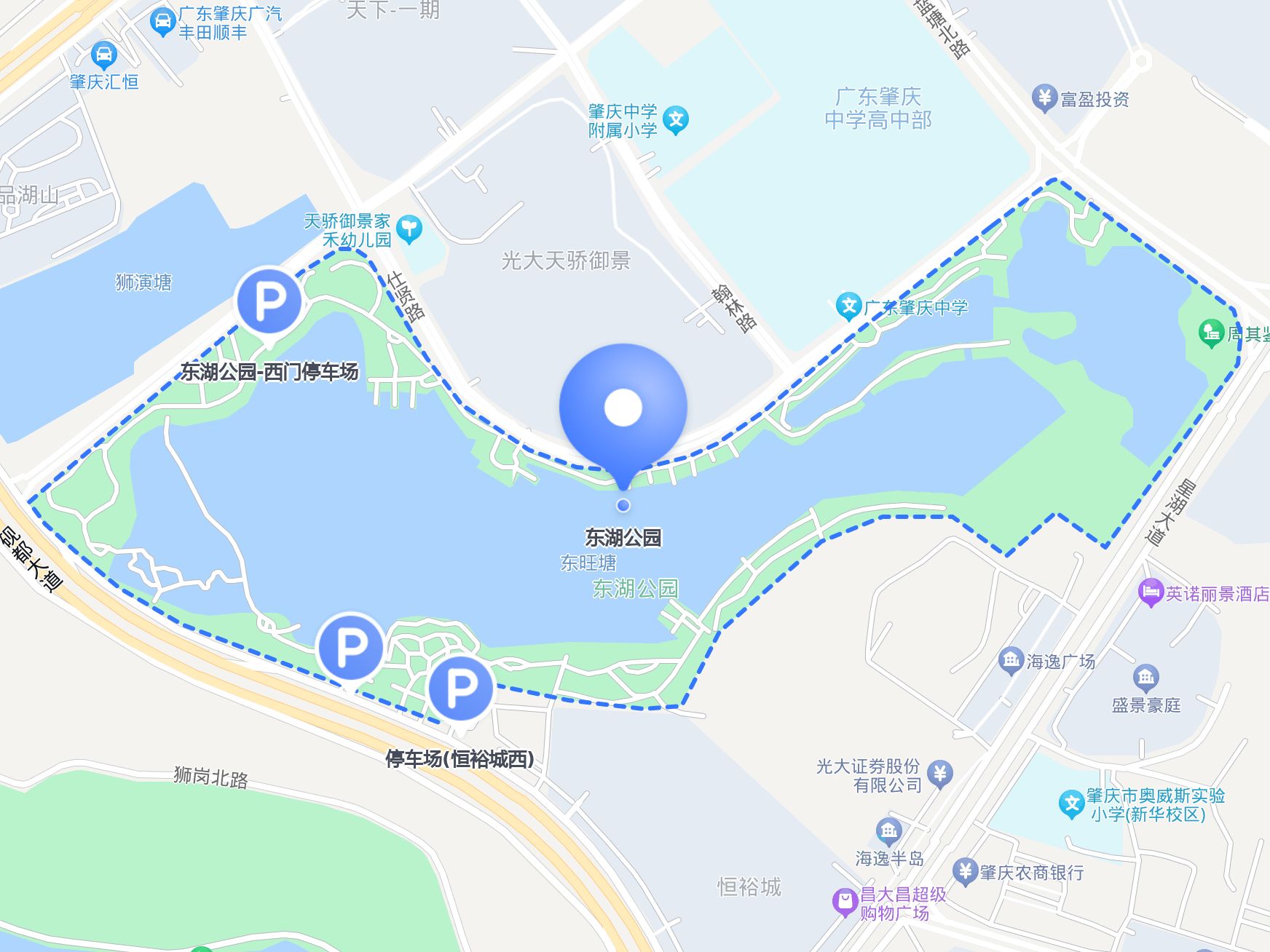 东湖公园地图图片