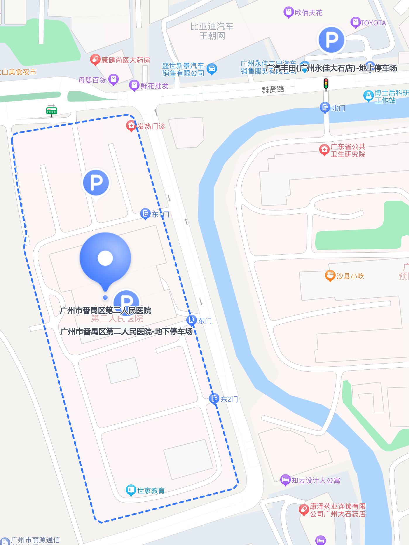 广州市医院分布地图图片