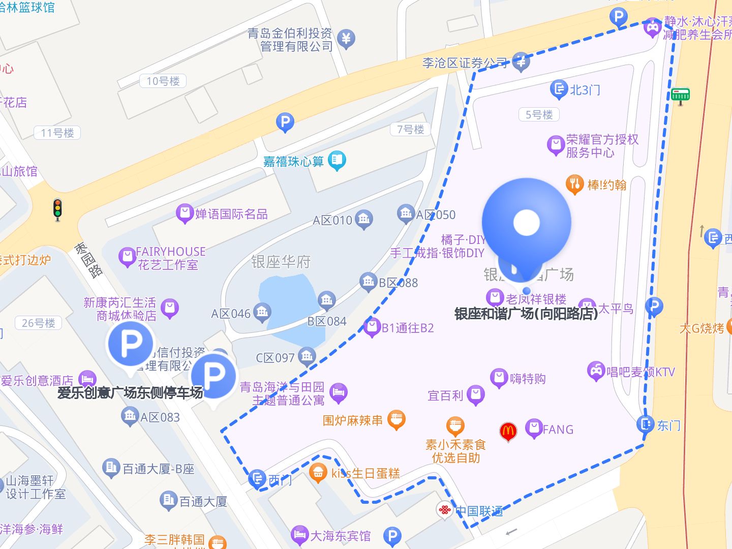 和谐广场内部地图图片