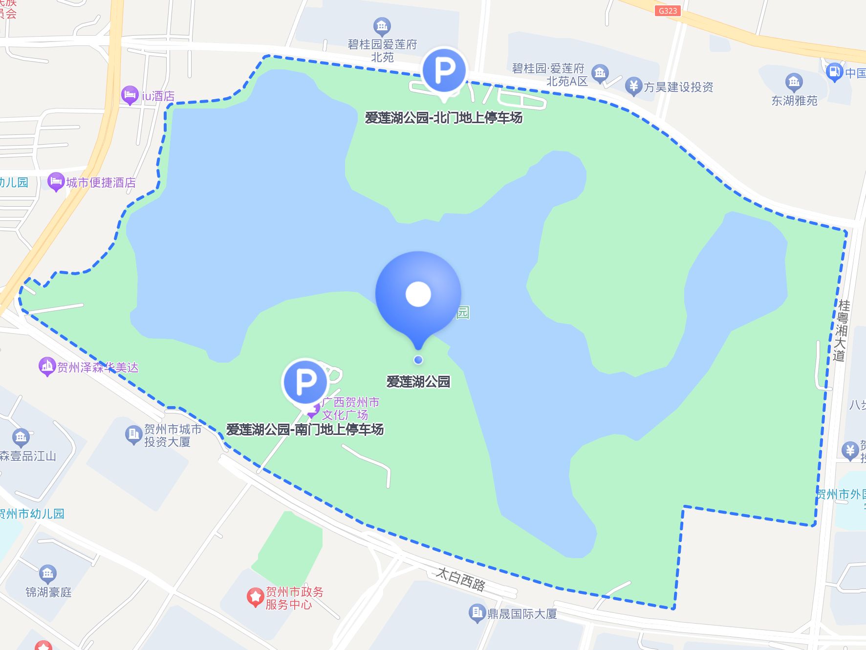 爱莲湖地图图片